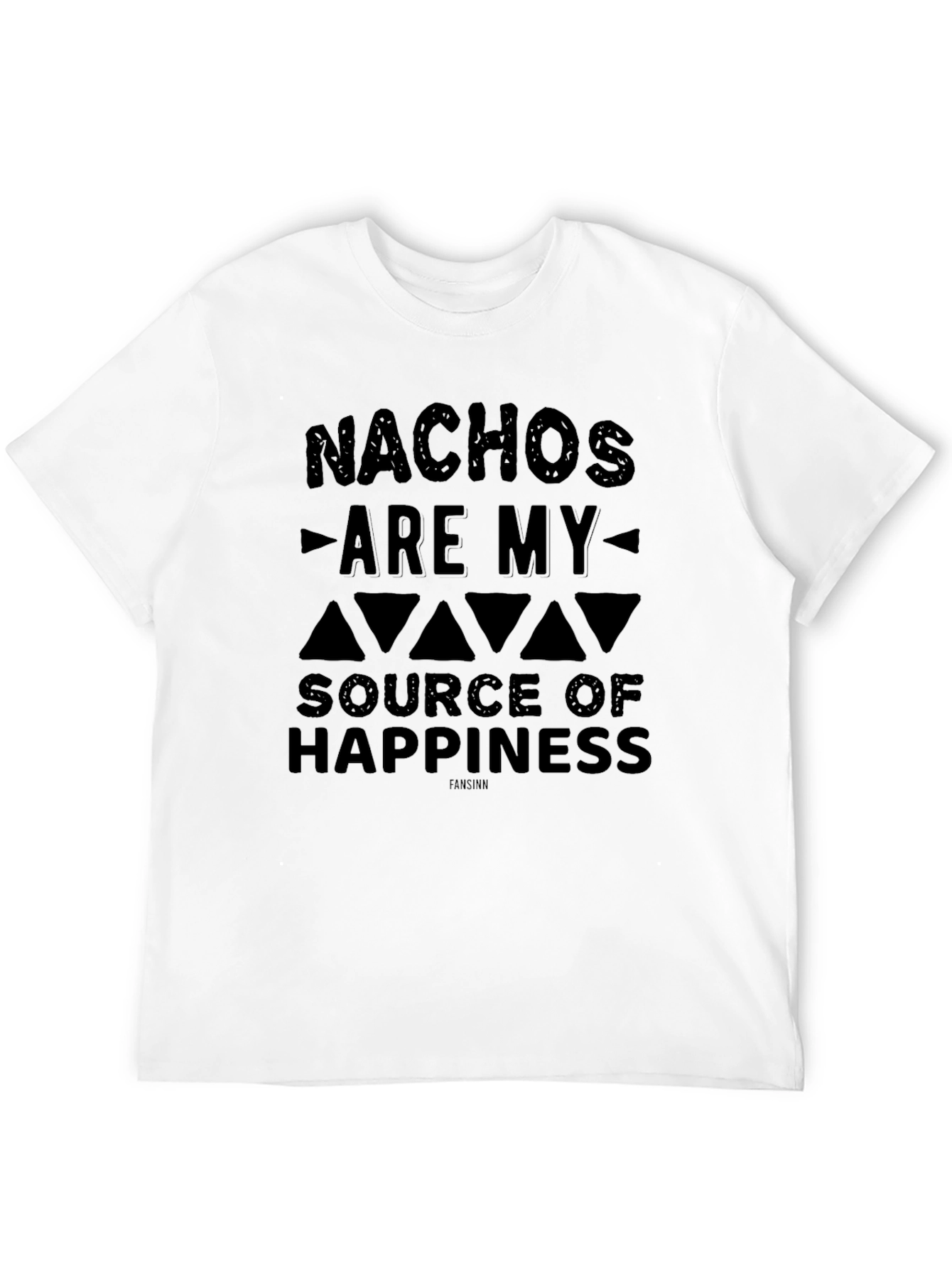 Black Nachos Are My Source of Happiness Black Graphic Tee view 12