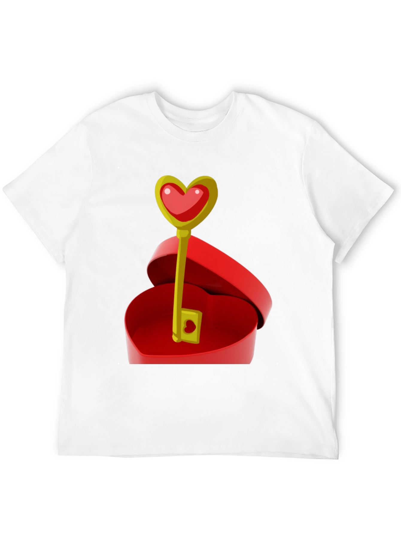 Black Heart Key Graphic Tee - Unlock Your Love! view 12