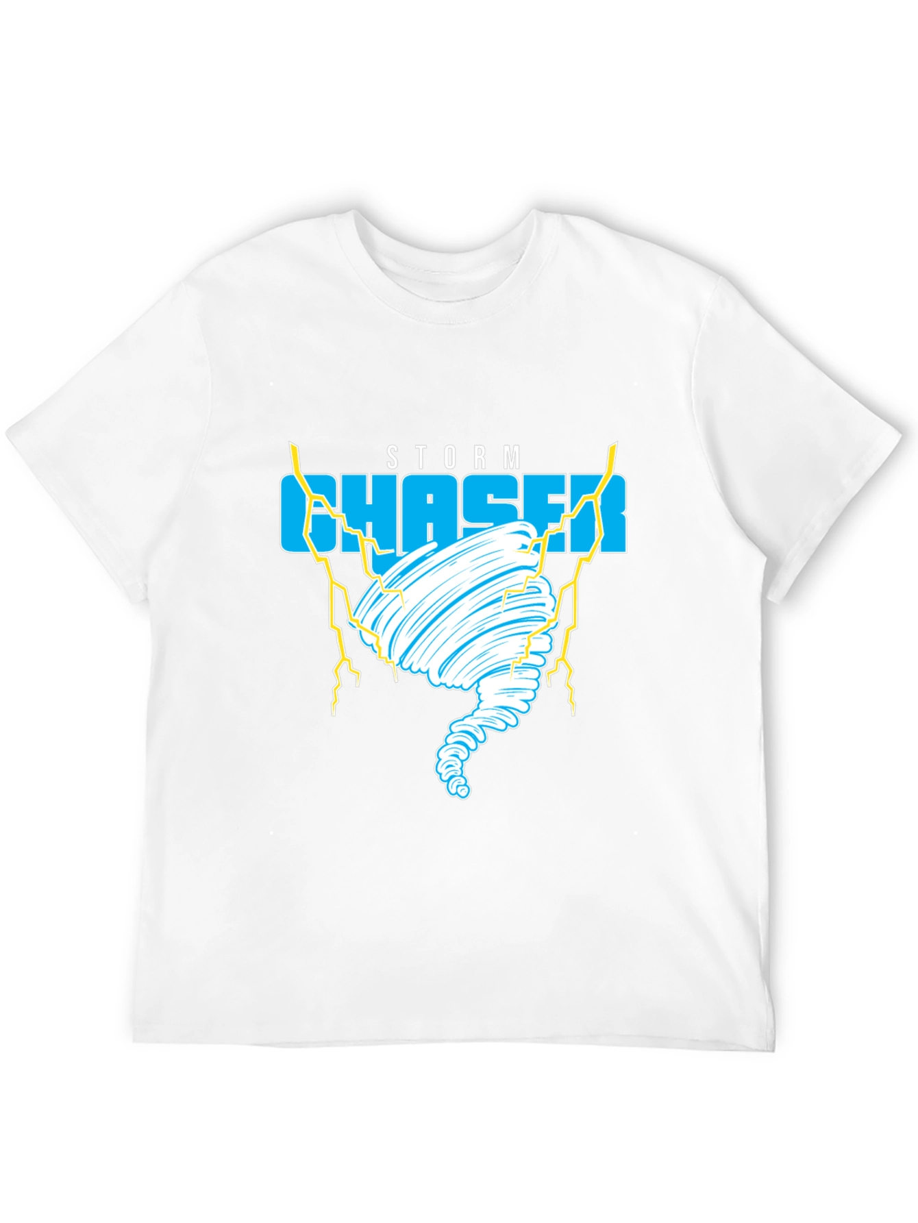 Black Storm Chaser Graphic Tee - Tornado Design view 12