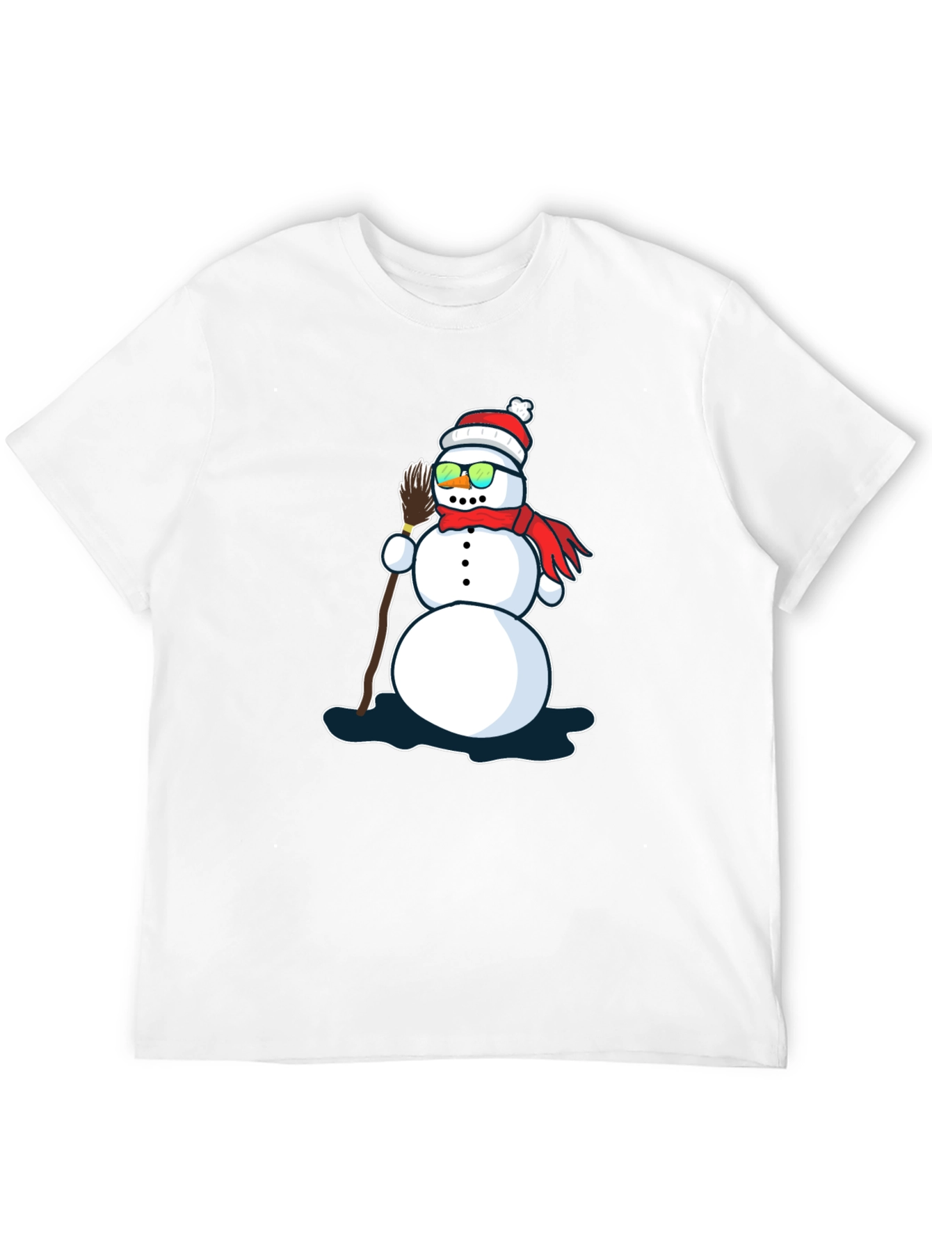 Black Cool Snowman T-Shirt view 12