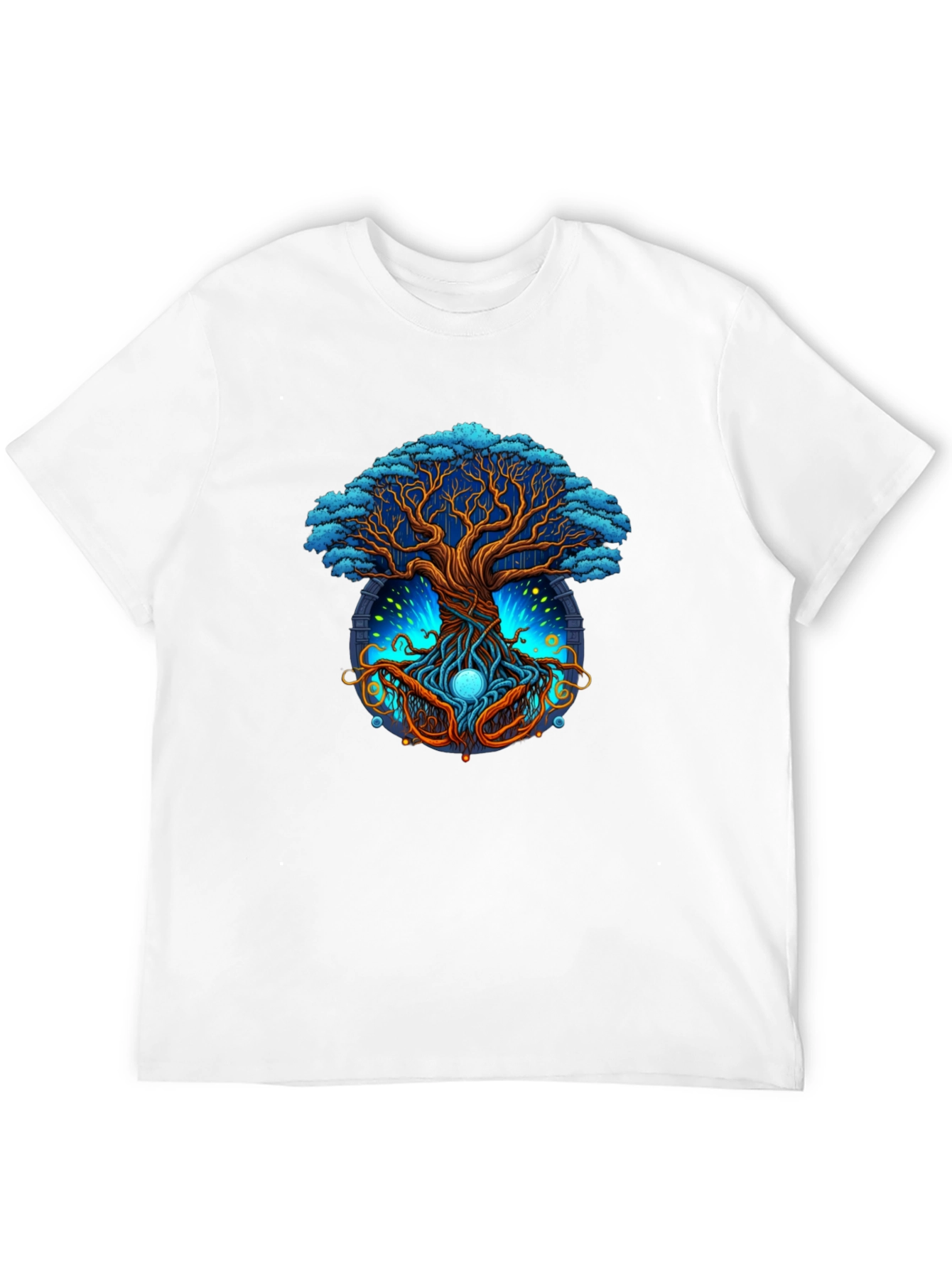 Black Mystic Tree Graphic Tee - Nature Inspired Design view 12