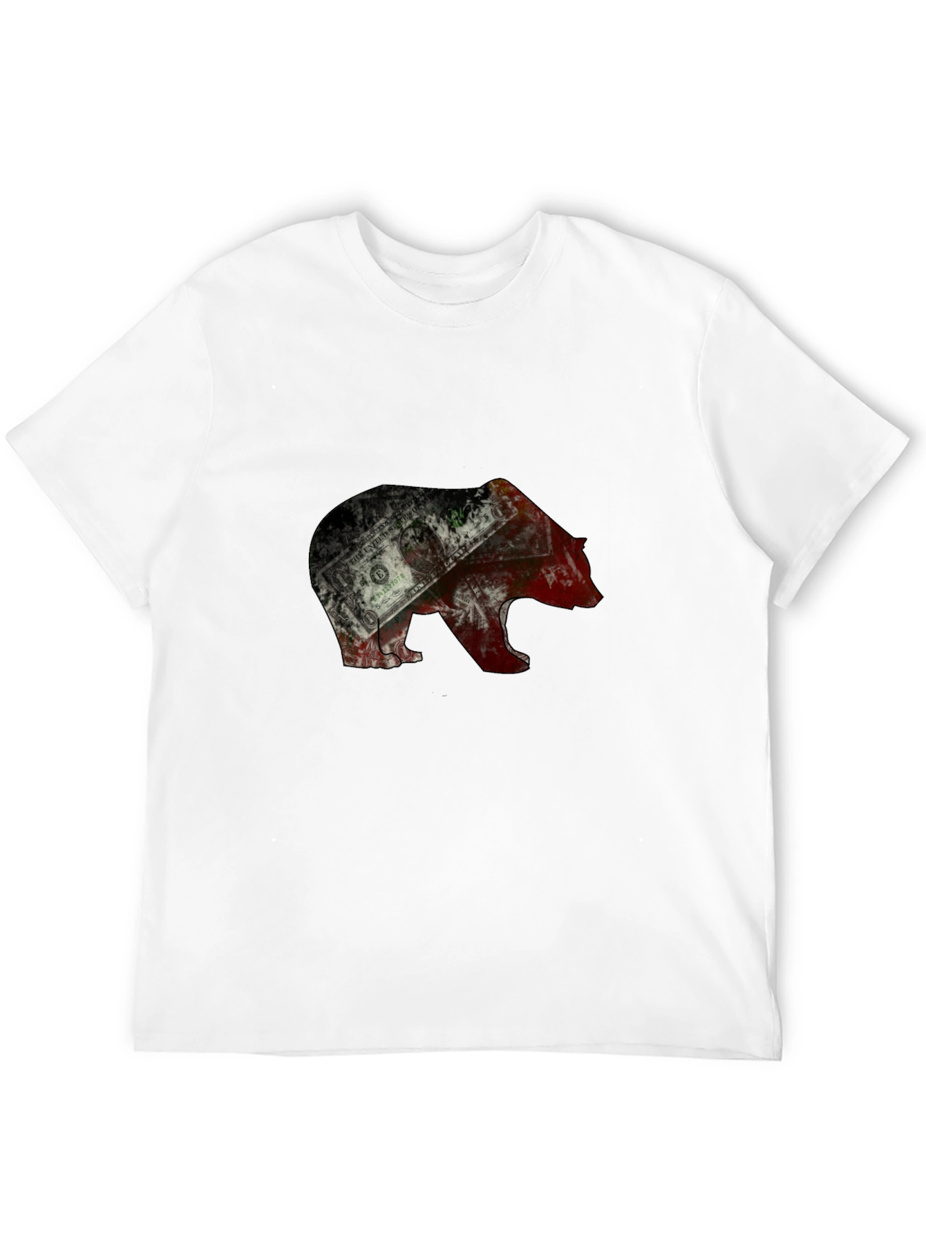 Black Bear Graphic Men's T-Shirt - Black view 12