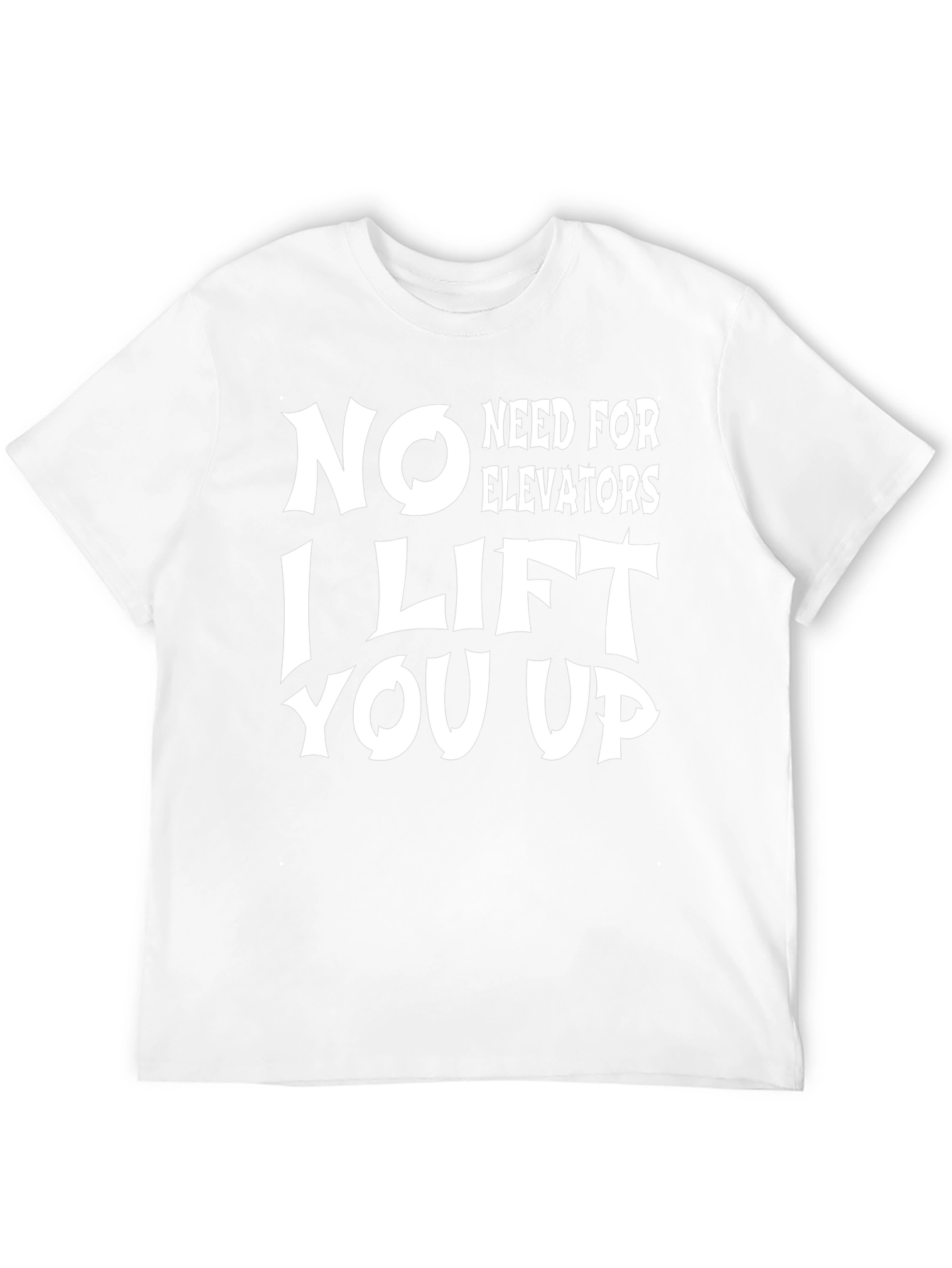Black Funny "I Lift You Up" Graphic Tee view 12