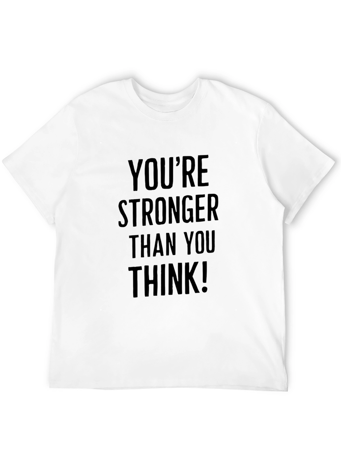 Black You're Stronger Than You Think Black Tee view 12