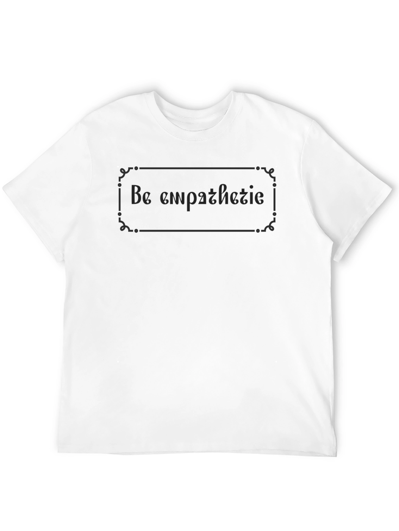 Black Be Empathetic Graphic Tee - Soft Cotton Blend view 12