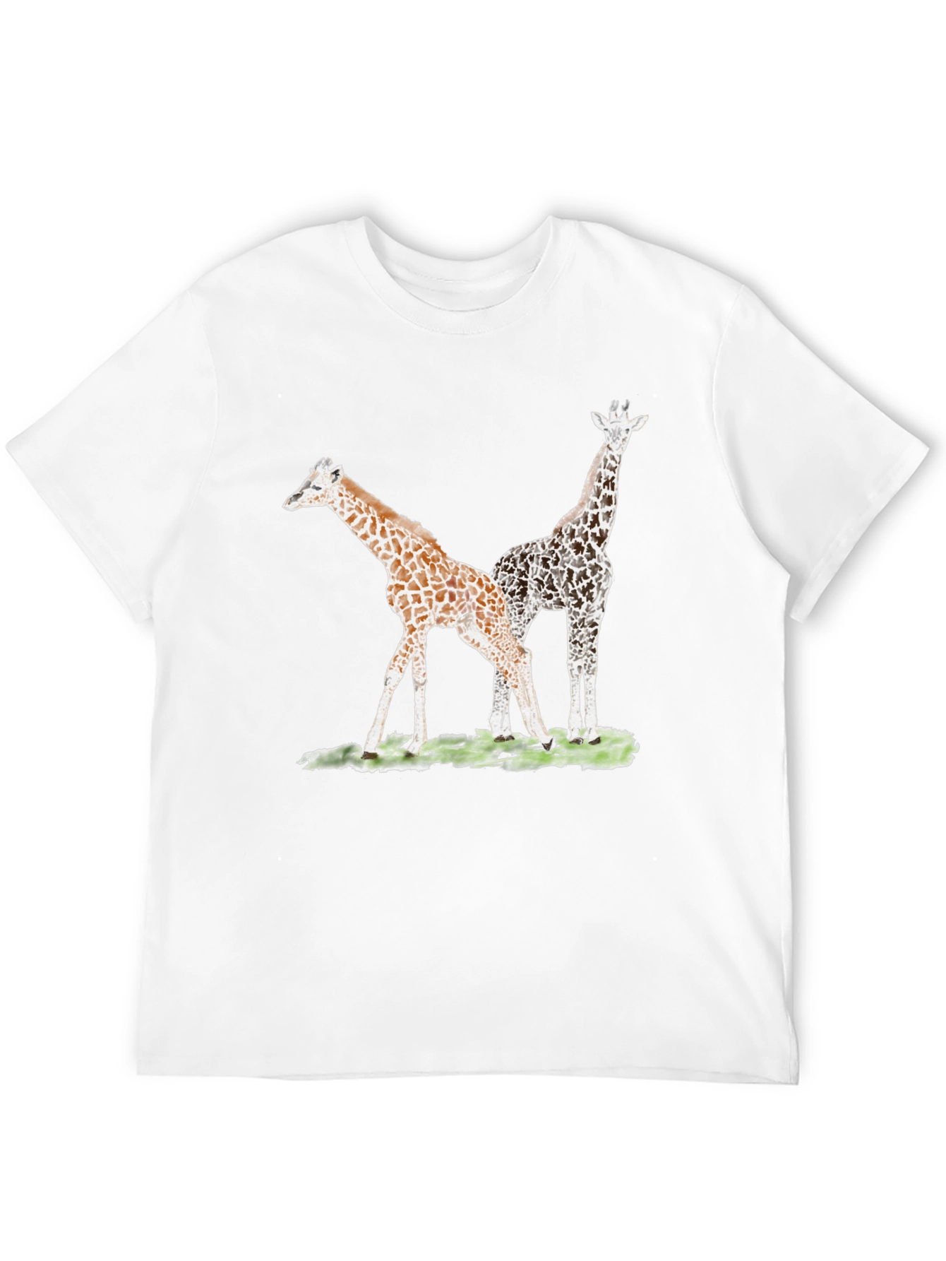 Black Giraffe Graphic Tee - Unique Animal Print T-Shirt view 12