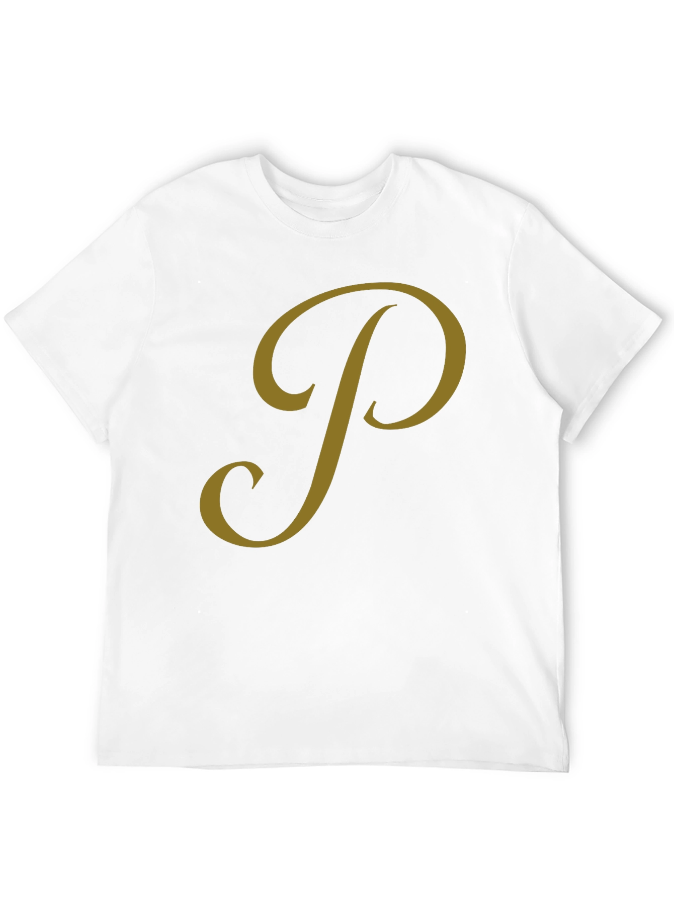 Black Classic Black Tee with Gold Script Design view 12