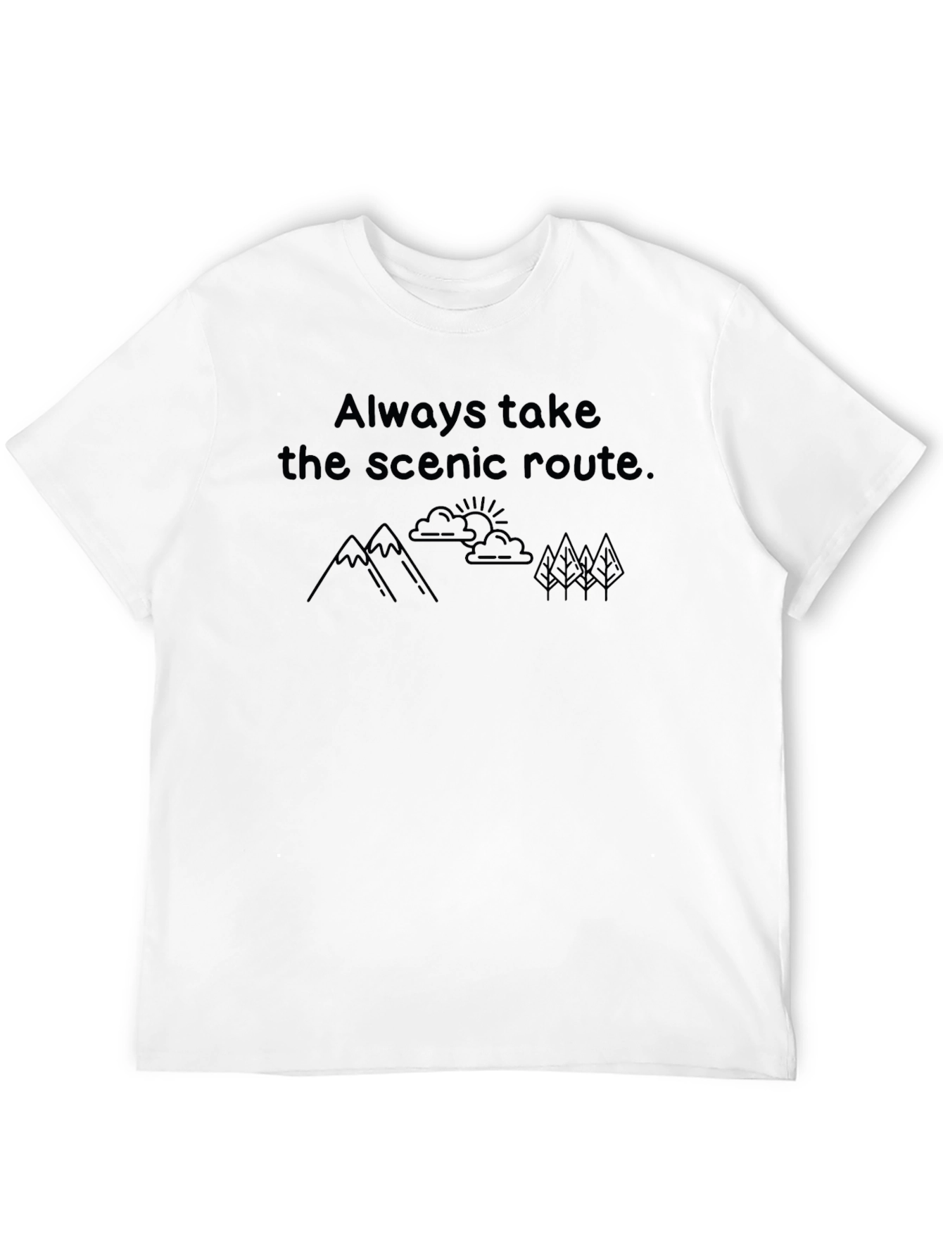 Black Scenic Route T-Shirt - Nature Lover Tee view 12