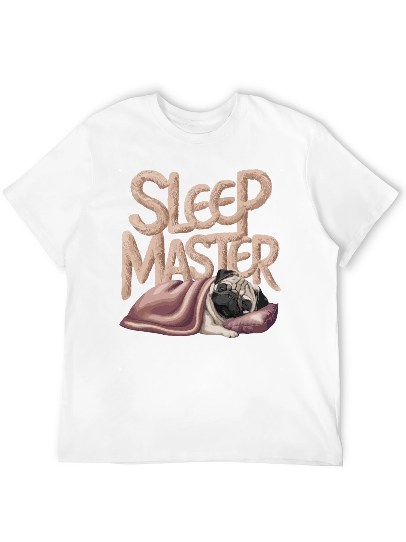 Black Sleep Master Pug T-Shirt - Comfy and Stylish view 12