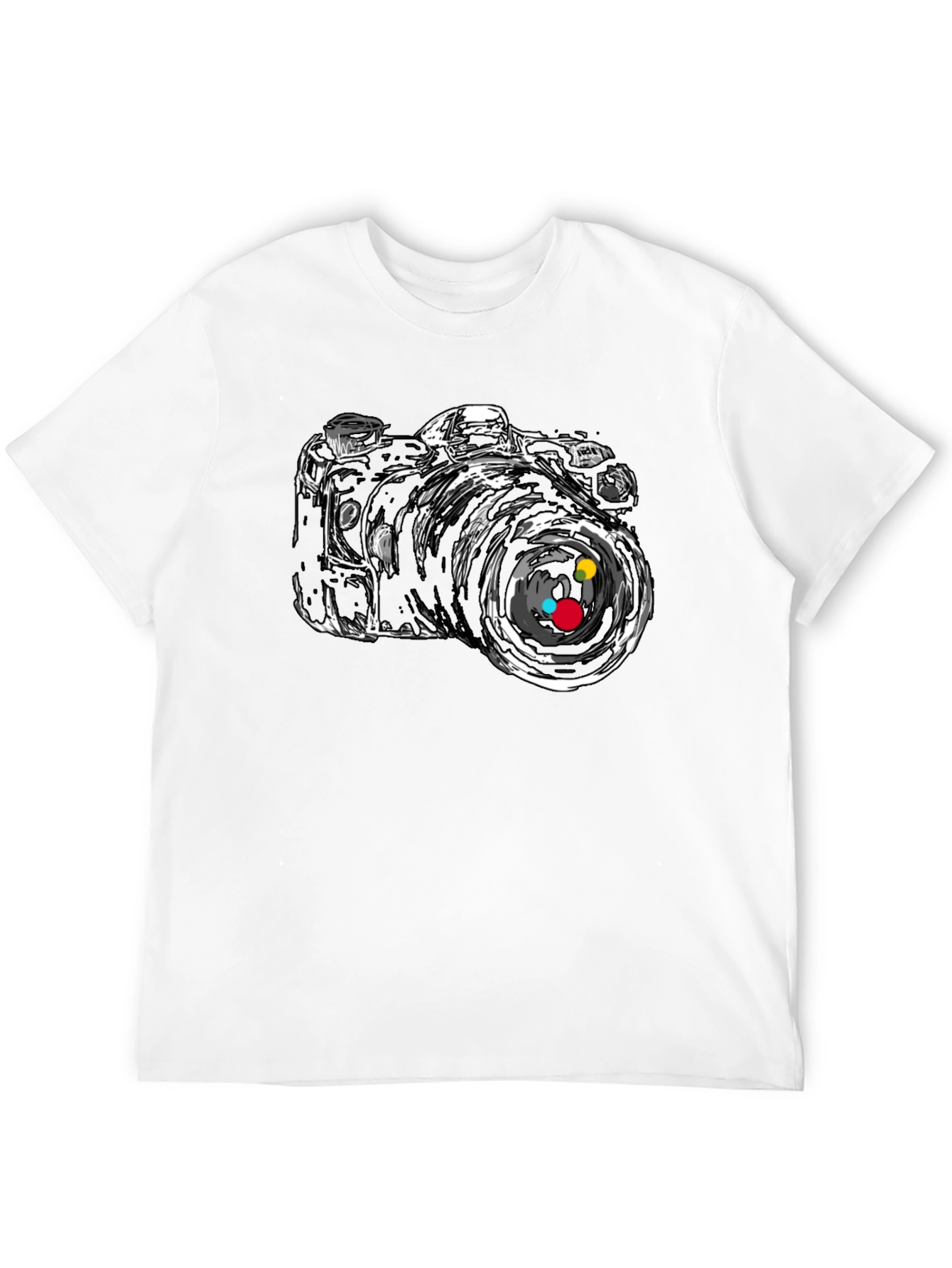 Black Camera Graphic Tee - Stylish Black T-Shirt view 12