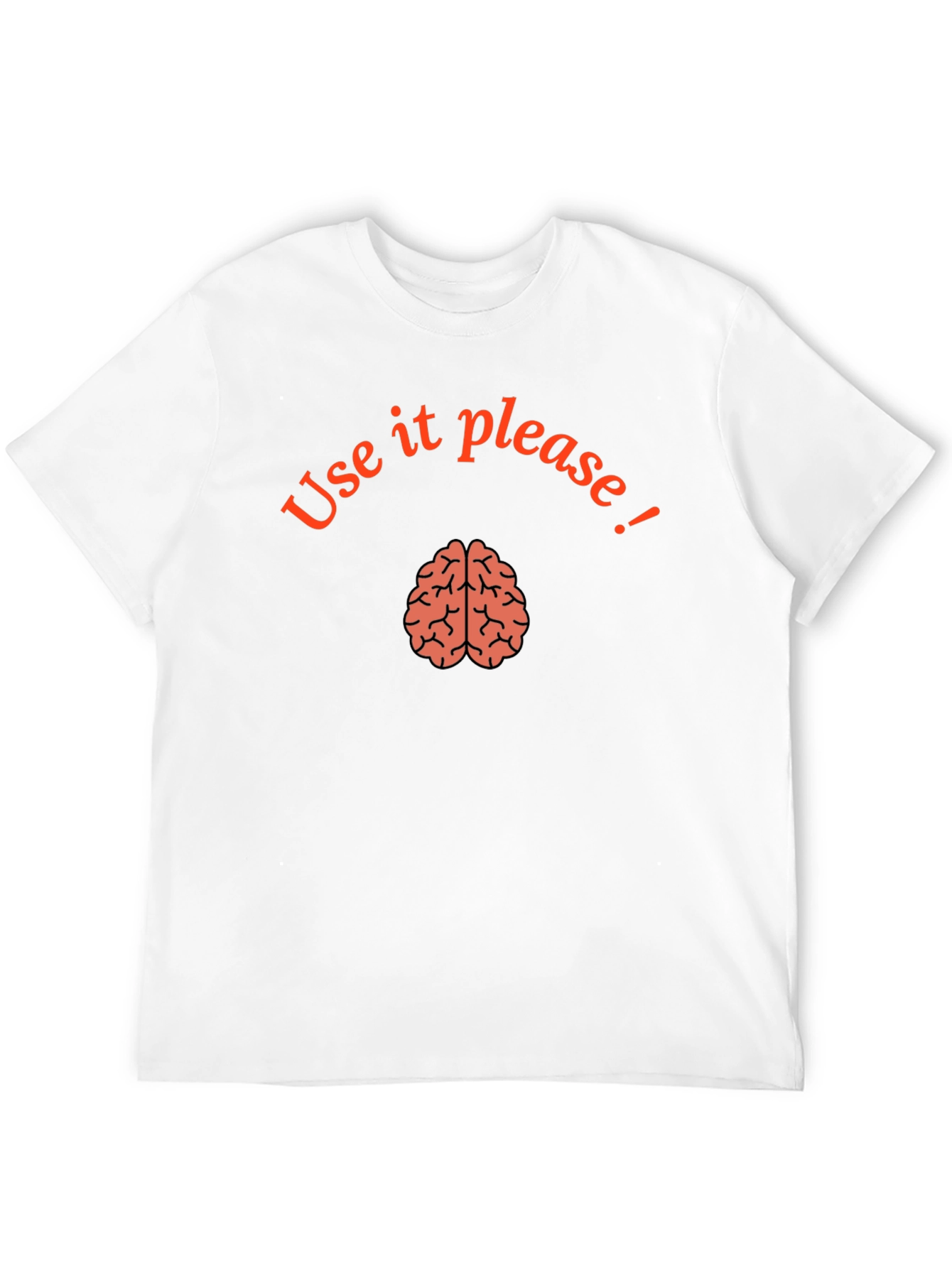 Black Use Your Brain Graphic T-Shirt - Smart Casual view 12