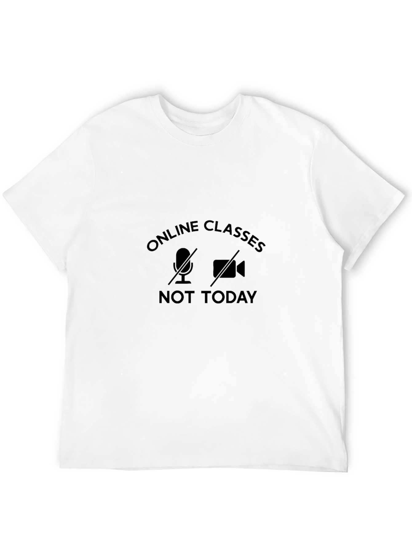 Black Online Classes? Not Today! Black Tee view 12