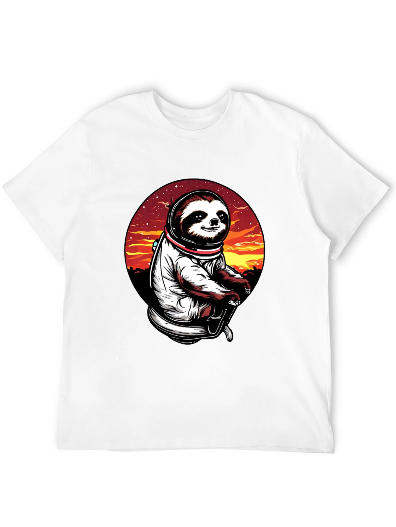 Black Sloth Astronaut T-Shirt - Space Explorer Tee view 12