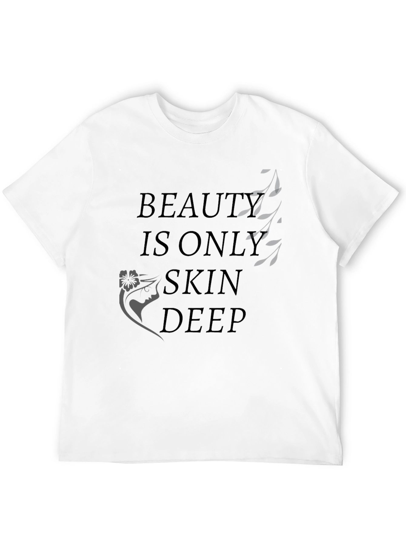Black Beauty is Only Skin Deep Graphic T-Shirt - Black view 12