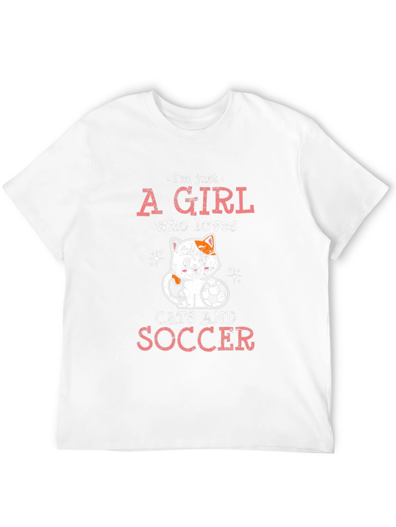 Black Cat and Soccer Lover T-Shirt - Girl's Graphic Tee view 12