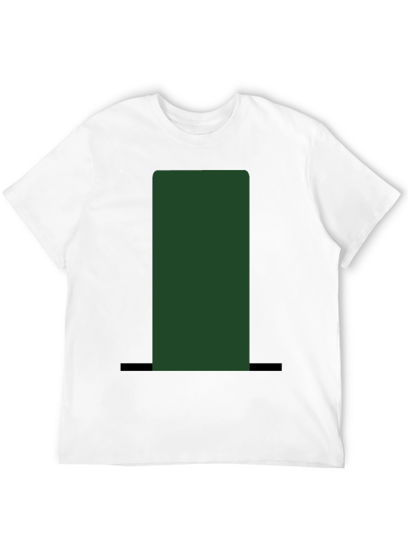 Black Green Top Hat Graphic Tee - Unisex view 12