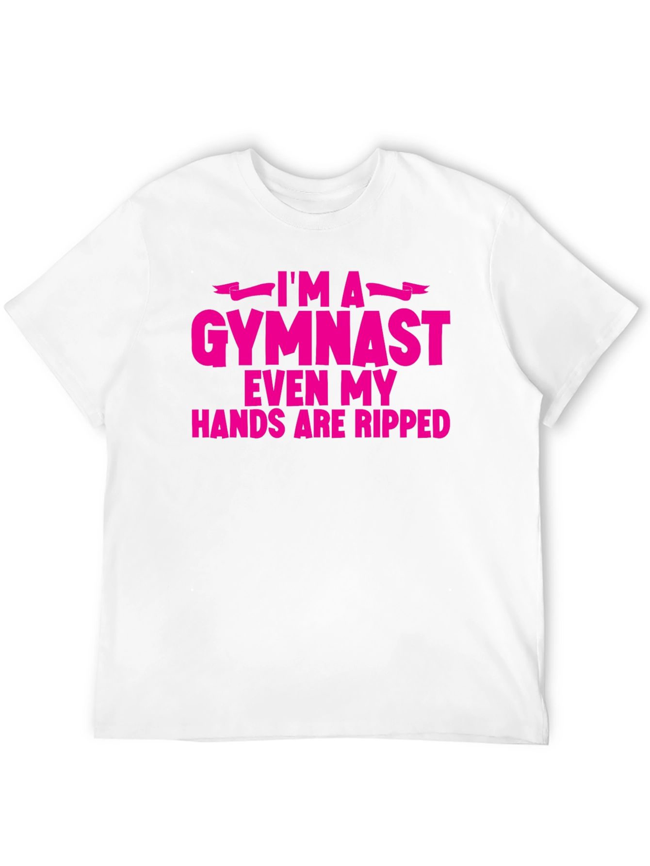 Black I'm A Gymnast Funny Ripped Hands T-Shirt view 12
