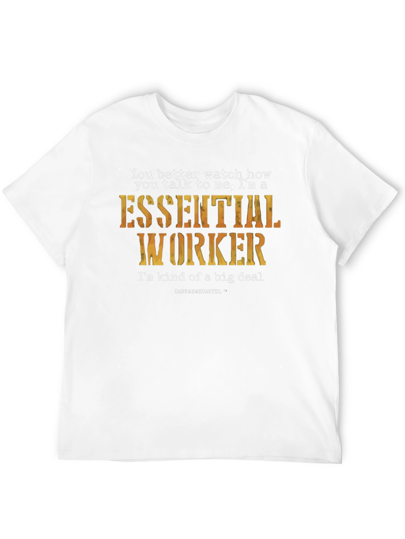 Black Essential Worker T-Shirt - I'm Kind of a Big Deal view 12