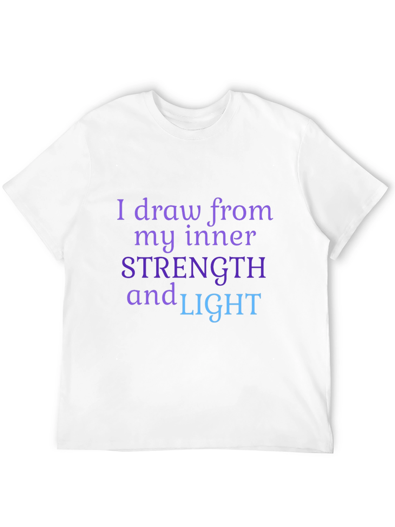 Black Inner Strength & Light T-Shirt - Motivational Tee view 12