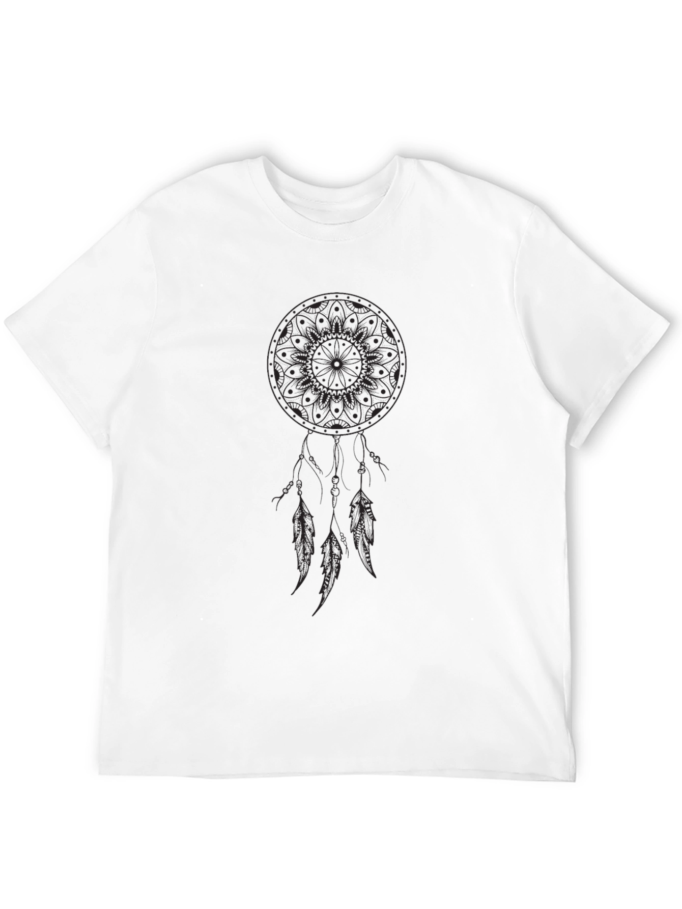 Black Dreamcatcher Graphic Black T-Shirt view 12