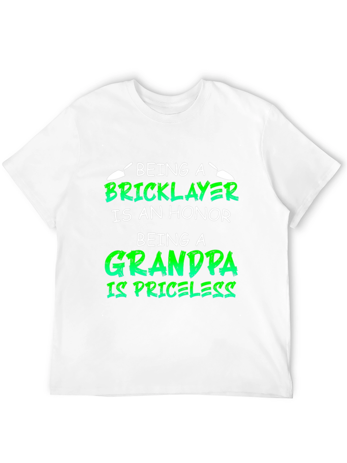 Black Bricklayer Grandpa Honor Priceless Black T-Shirt view 12