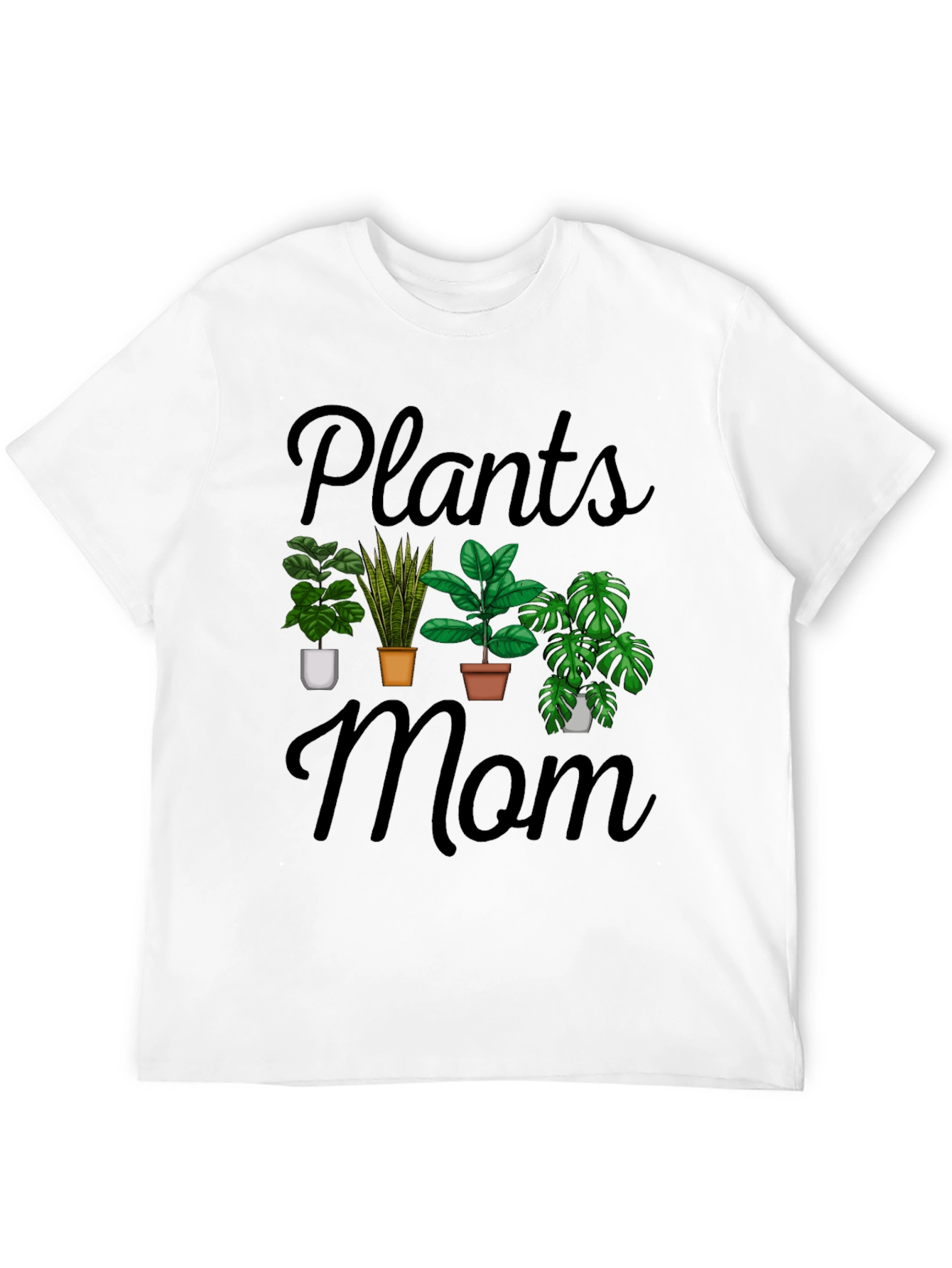 Black Plants Mom Graphic T-Shirt view 12