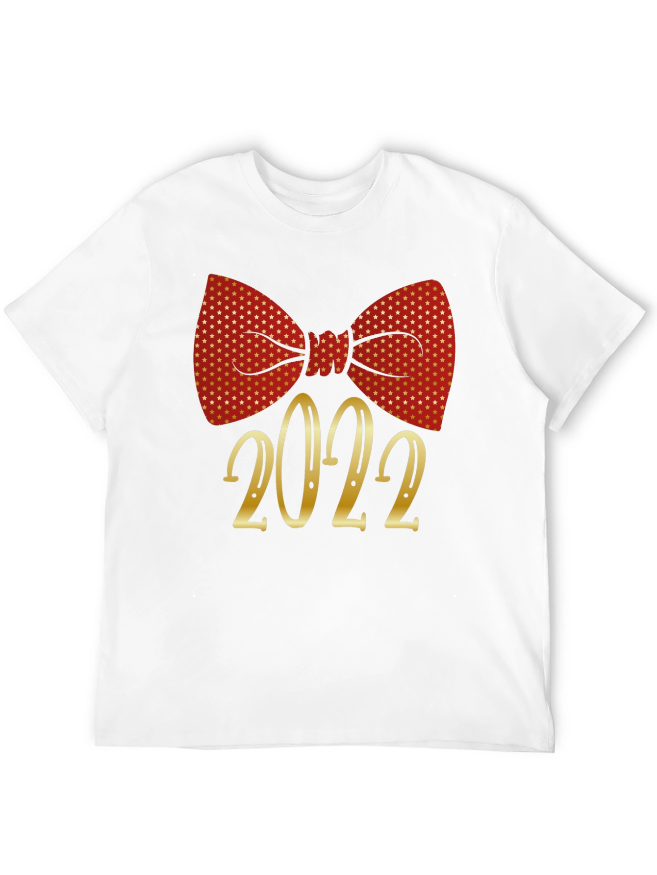 Black Festive 2022 Bow Tie Graphic T-Shirt view 12