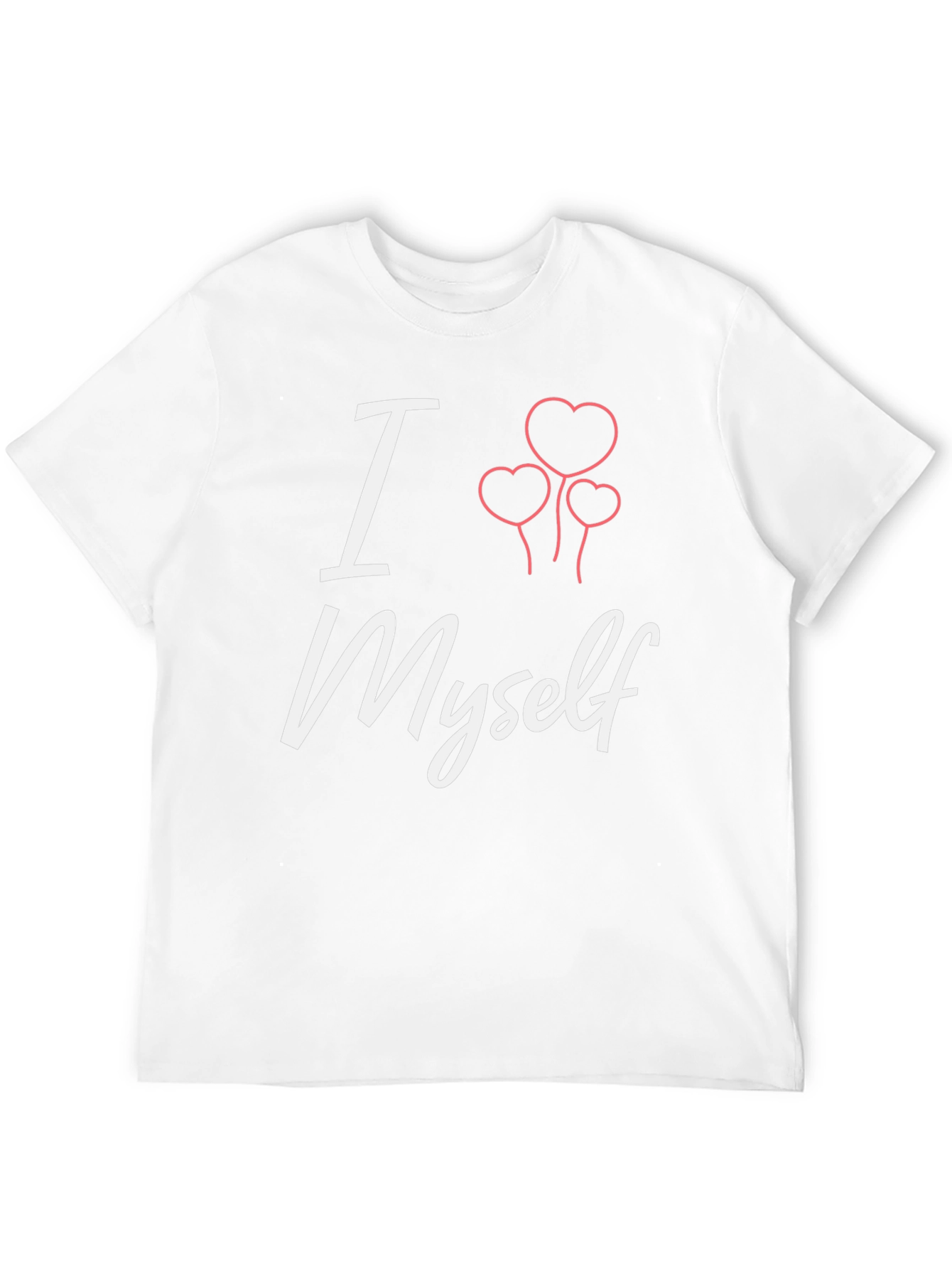 Black I Heart Myself T-Shirt - Black Tee with Cute Graphic view 12