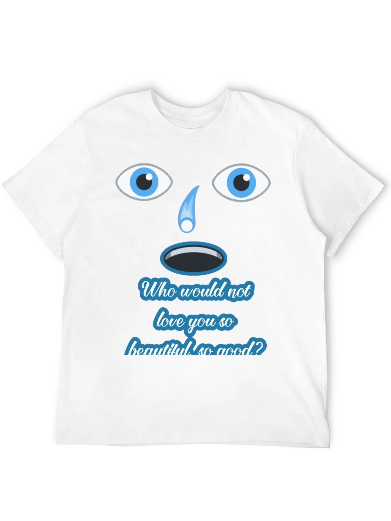 Black Unique Graphic Tee - Who Would Not Love You? view 12