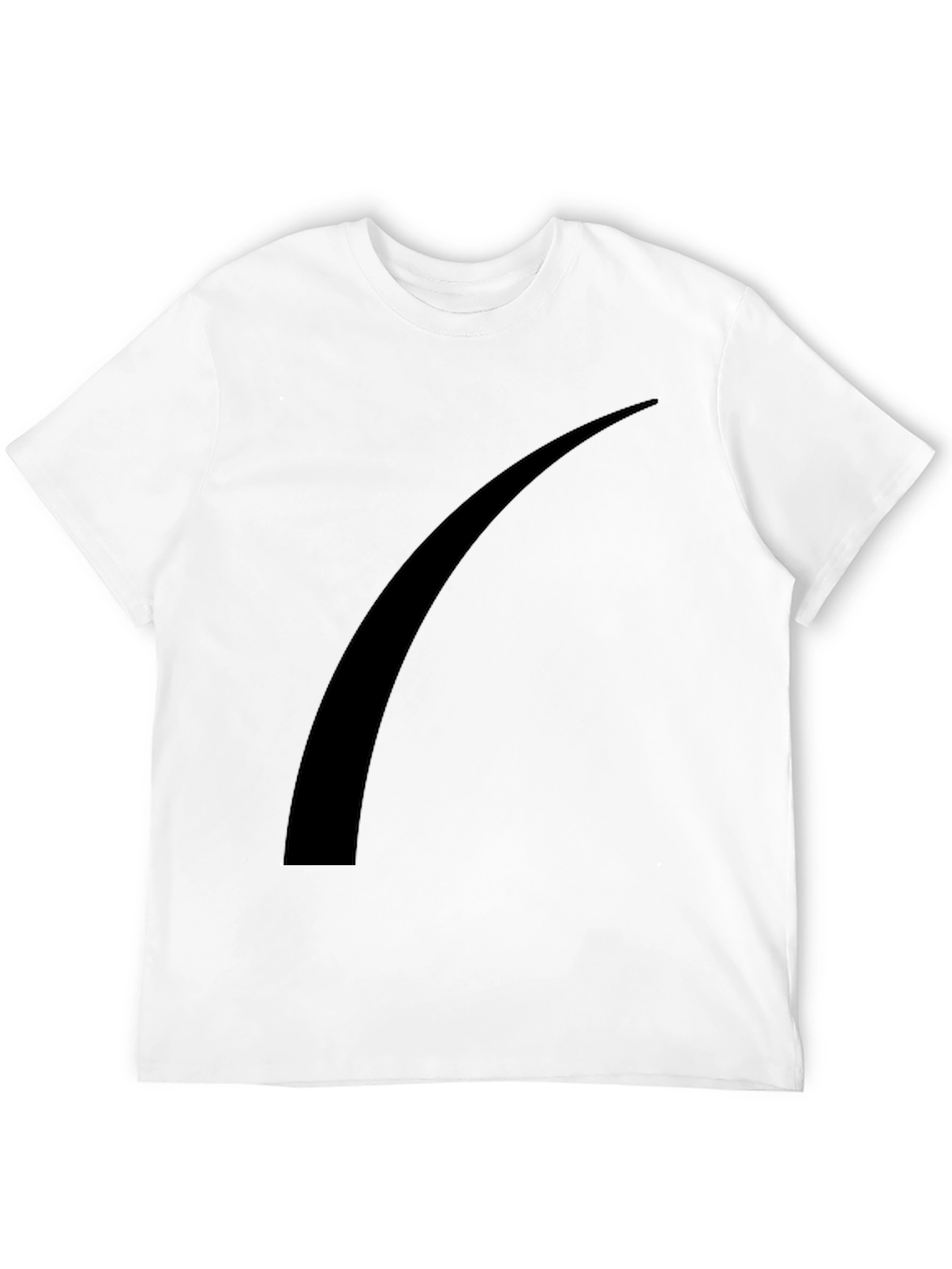 Black Modern Black Tee with Abstract Graphic view 12