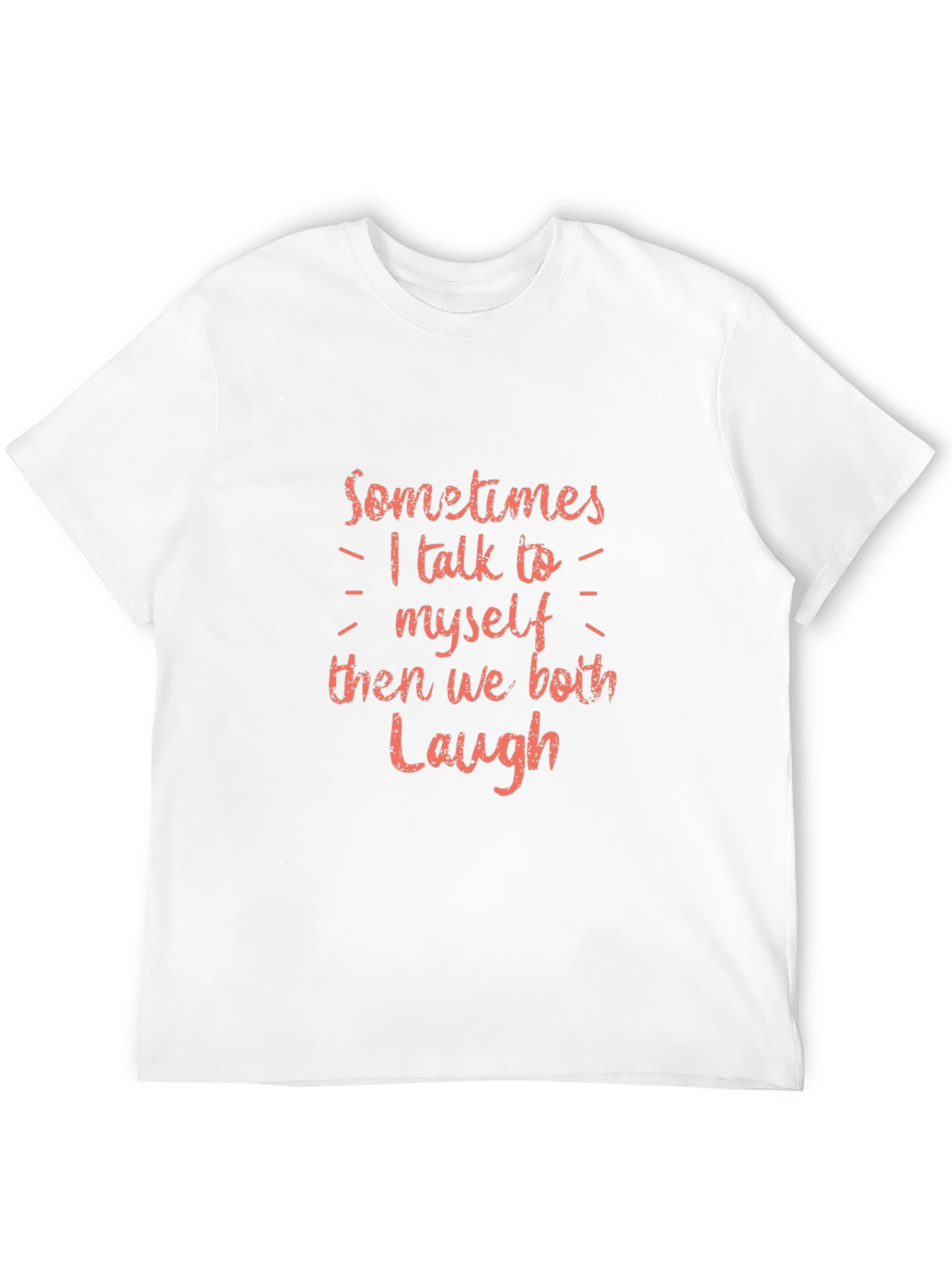 Black Funny "I Talk to Myself" Graphic Tee view 12