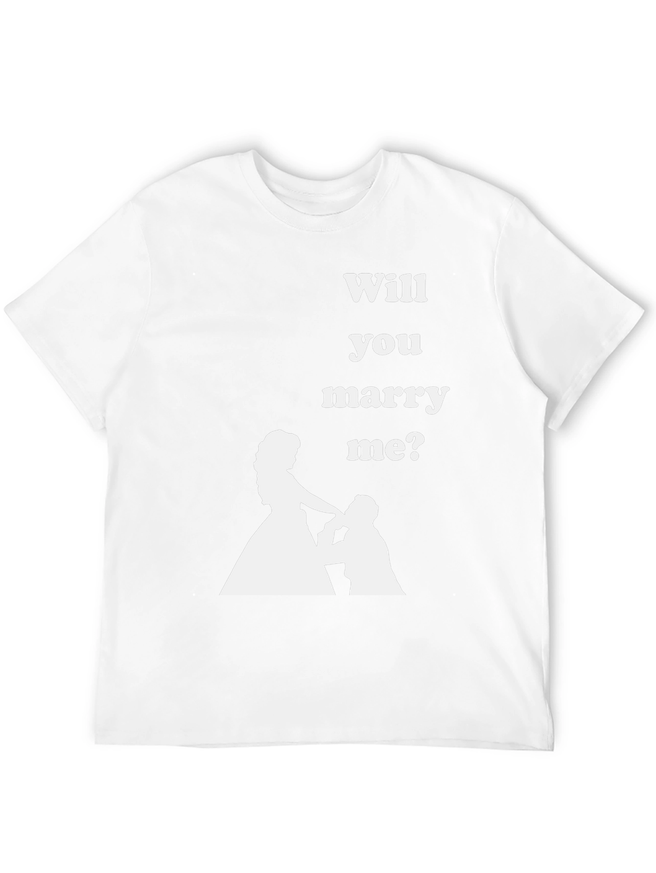 Black Marry Me Graphic Tee - Proposal T-Shirt view 12