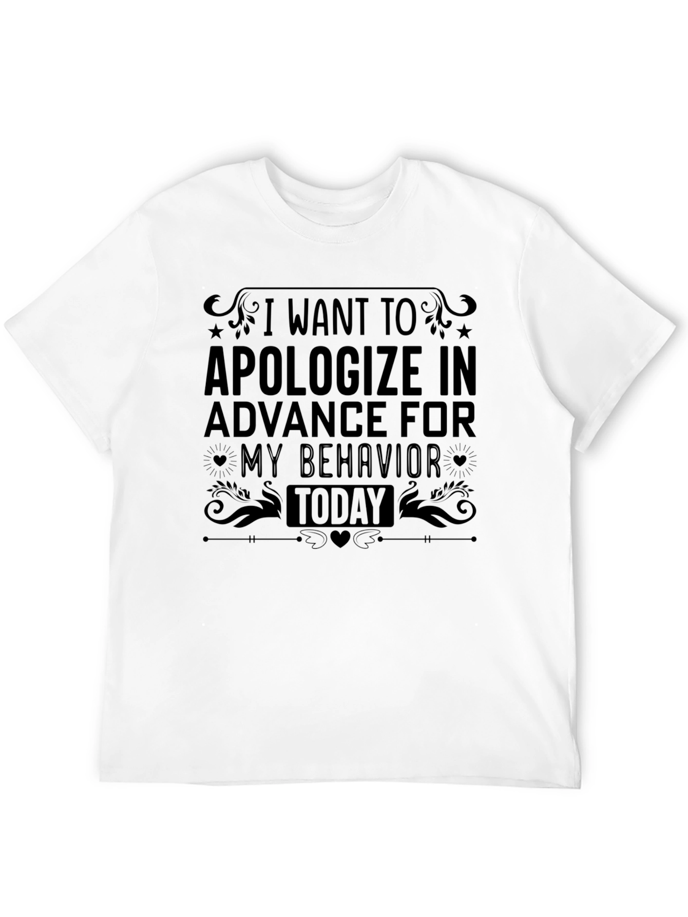Black Funny Apology Humor Graphic T-Shirt view 12