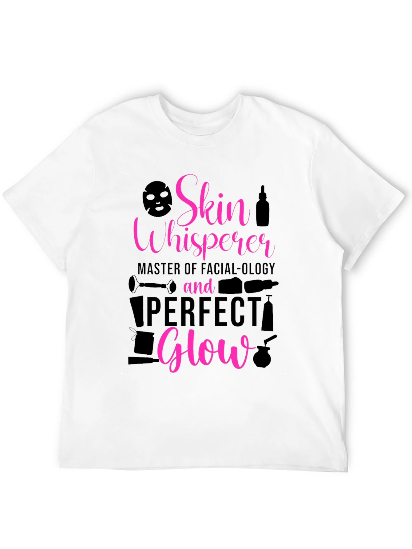 Black Skin Whisperer Facial-ology T-Shirt: Perfect Glow view 12