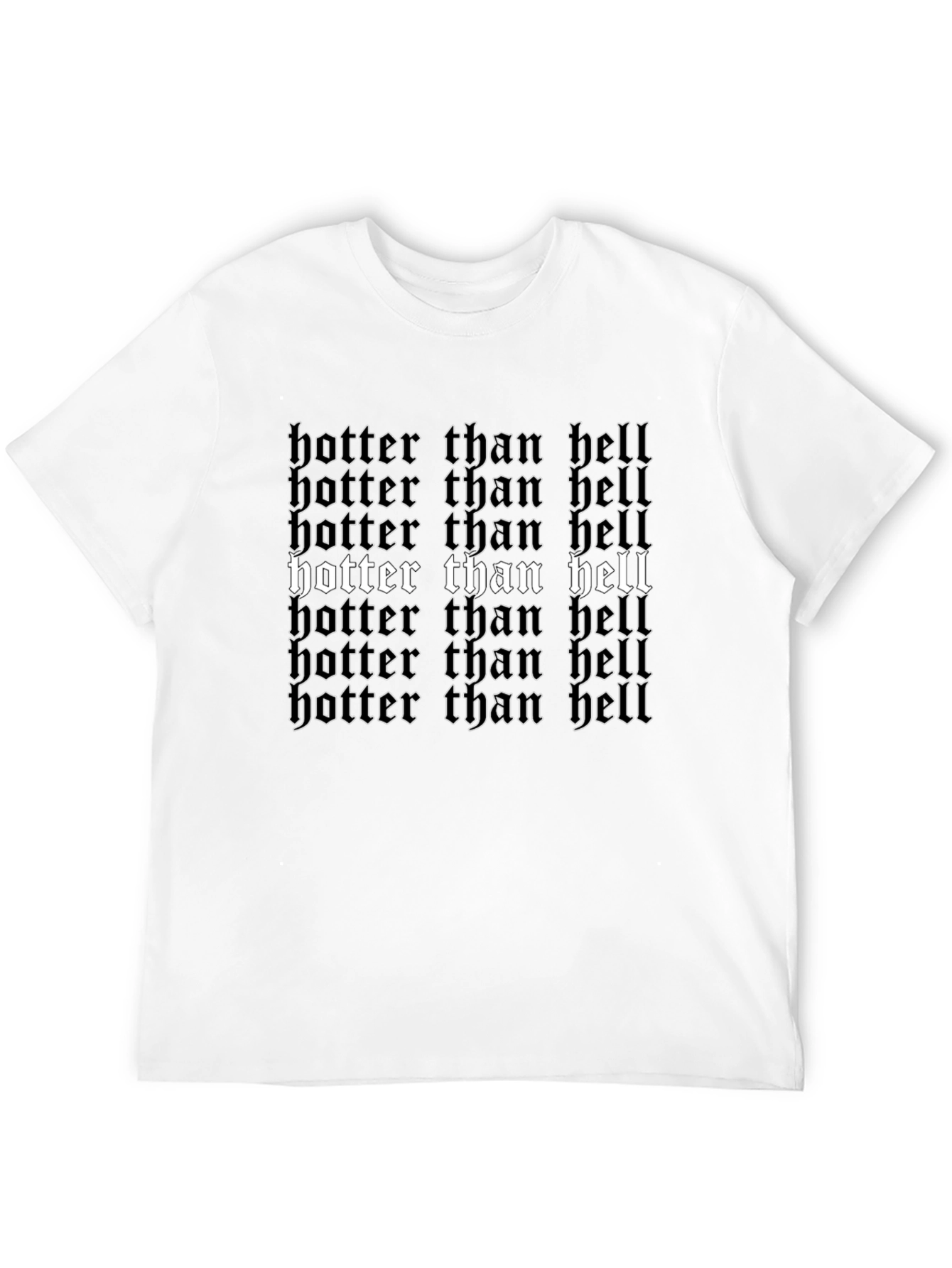Black Hotter Than Hell Graphic Print Tee view 12