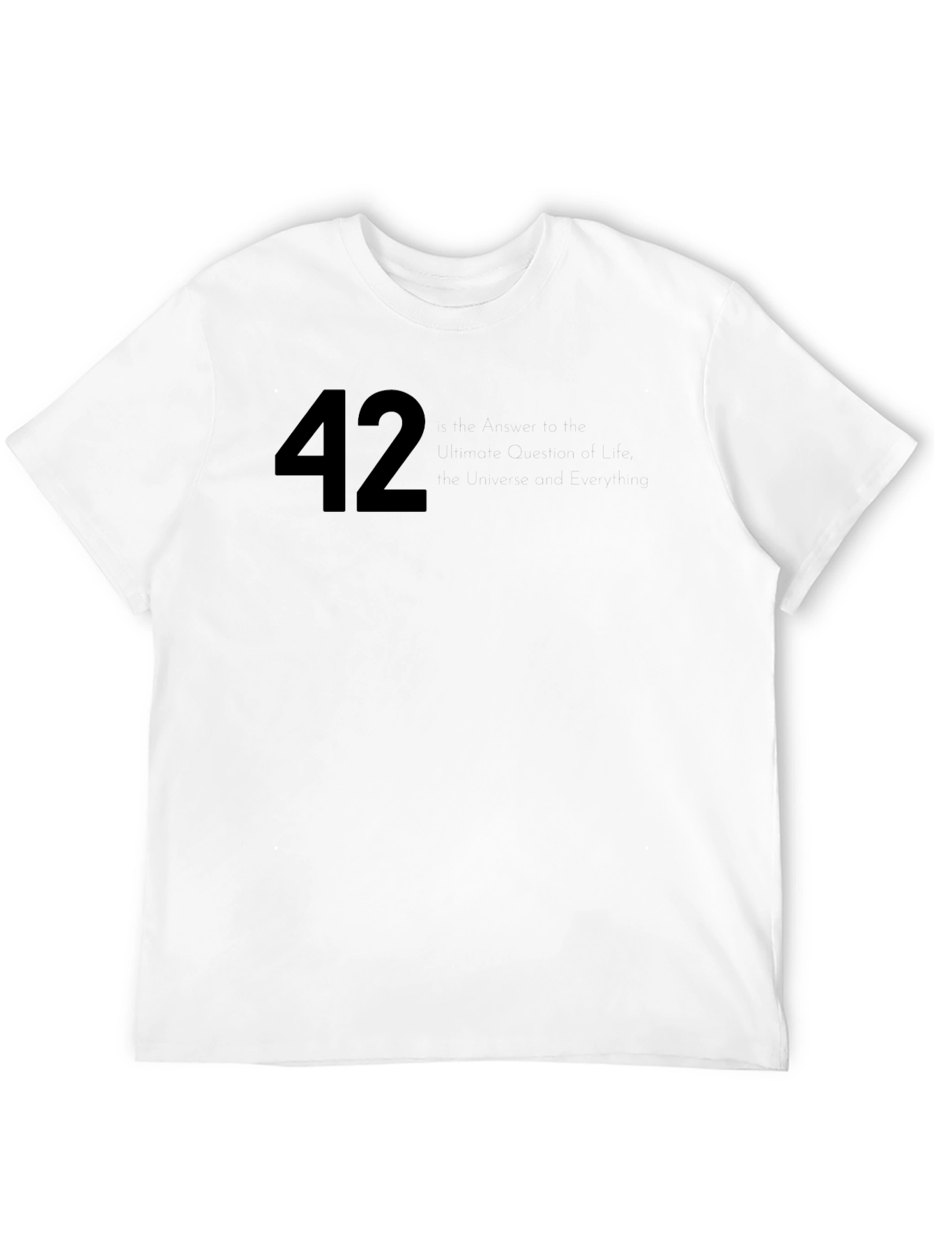 Black 42 Graphic Tee - Soft Cotton Crew Neck T-Shirt view 12