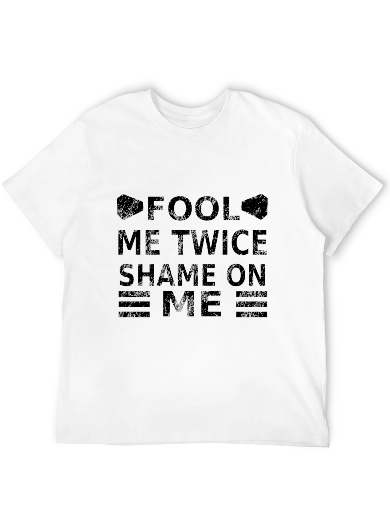 Black Fool Me Twice T-Shirt - Shame On Me Graphic Tee view 12
