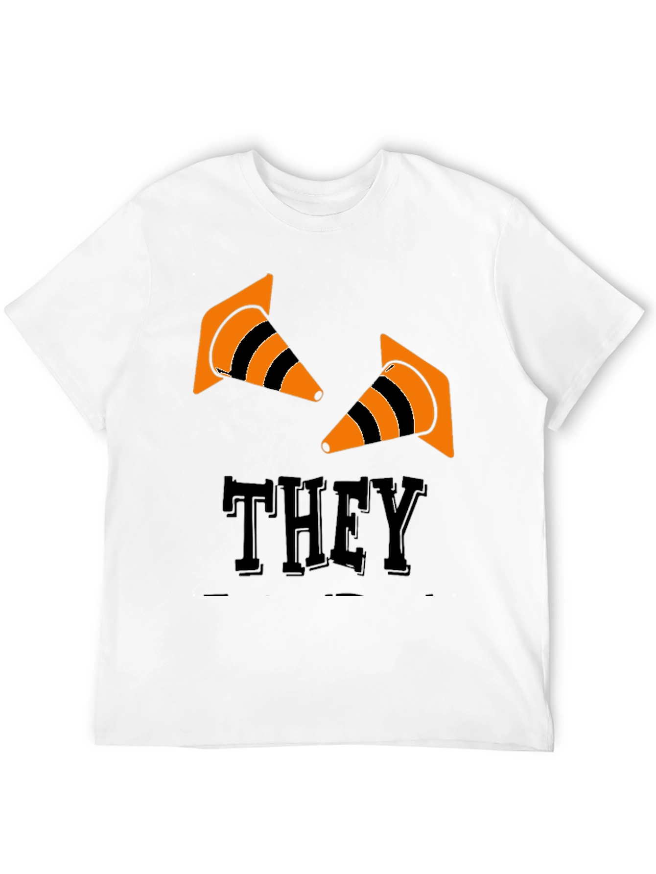 Black They Cones T-Shirt - Black Graphic Tee view 12