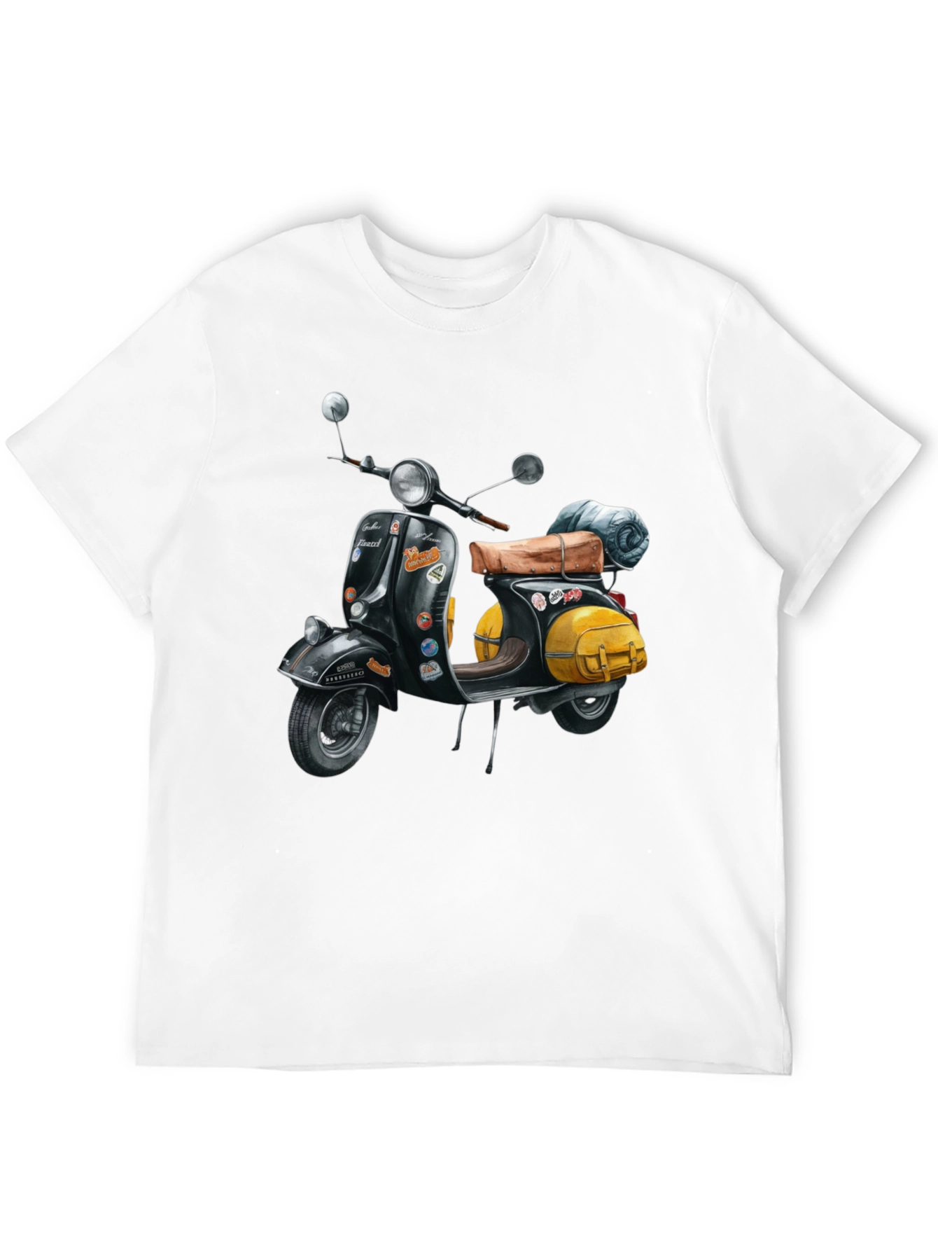 Vintage Vespa Scooter T-Shirt - Retro Motorcycle Tee - 12