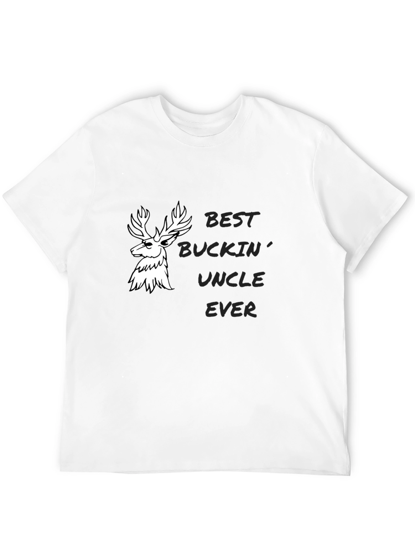 Black Best Buckin' Uncle Ever Tee view 12
