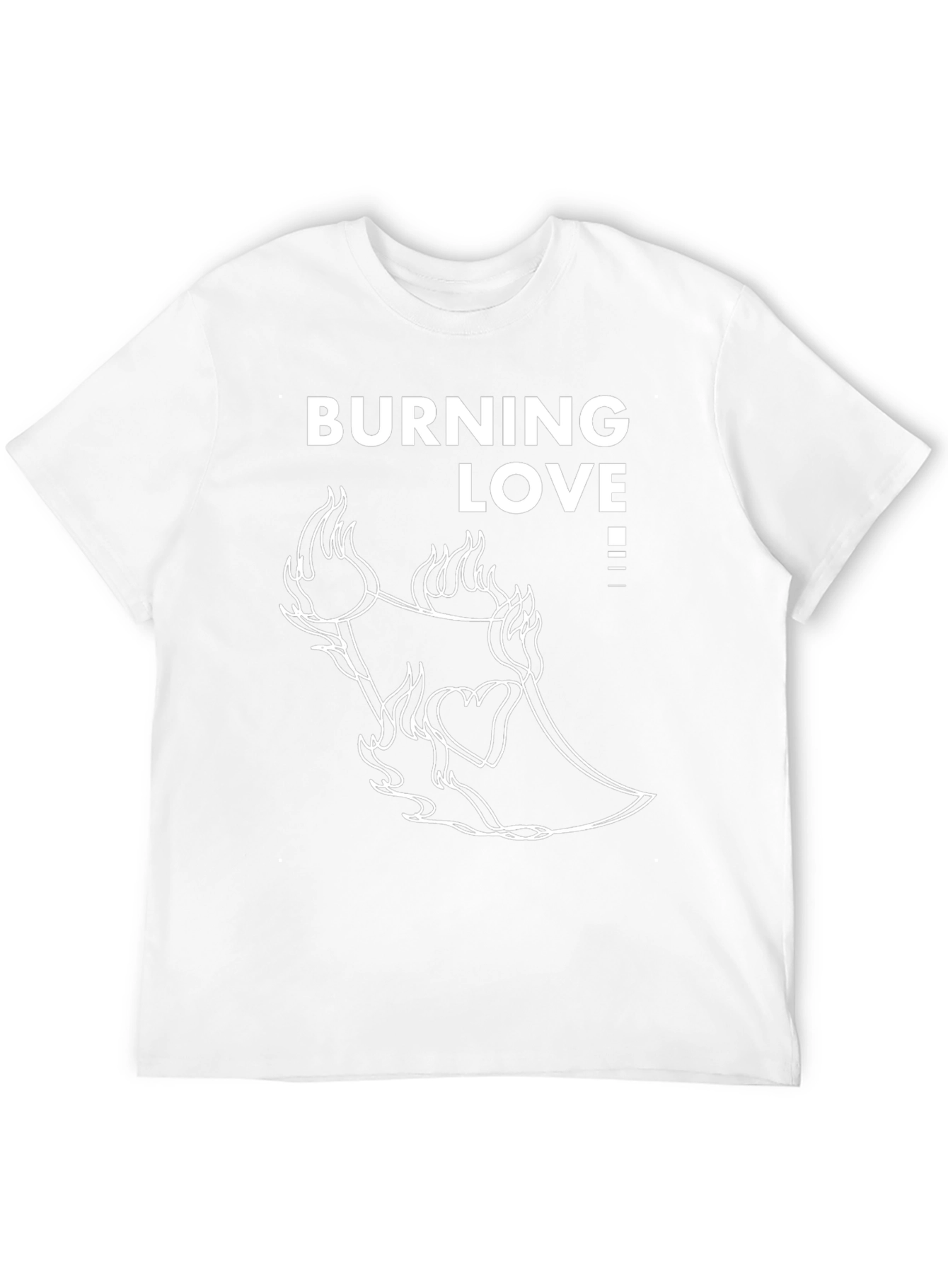 Black Burning Love Graphic Tee - Black T-Shirt view 12