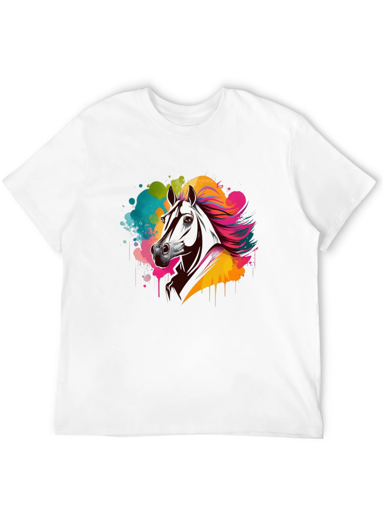 Black Black Horse Splash Graphic Tee view 12