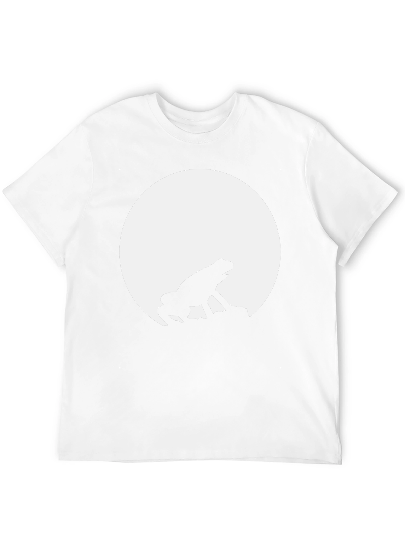 Black Frog Moon Silhouette Black T-Shirt view 12