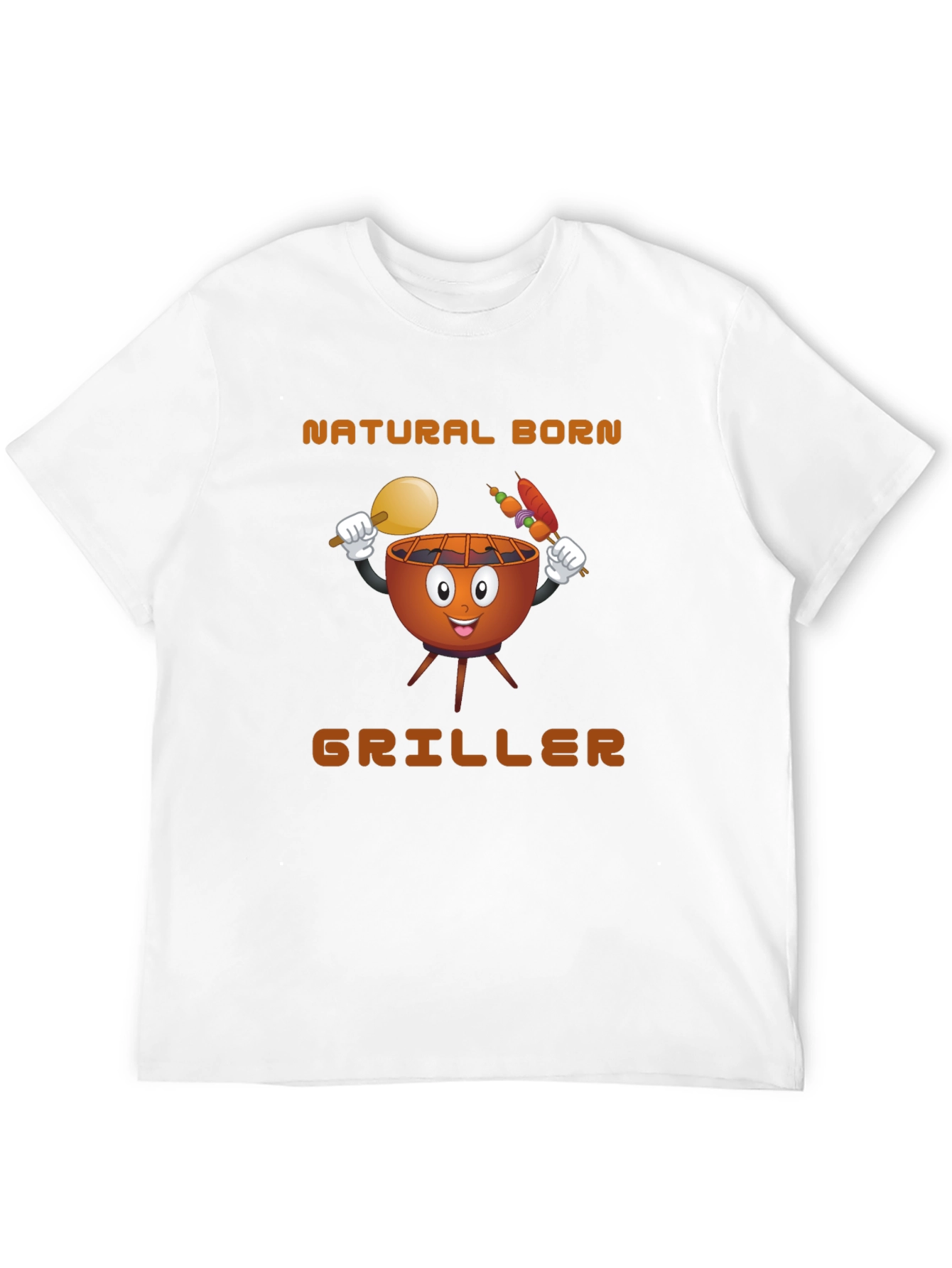 Black Natural Born Griller T-Shirt view 12