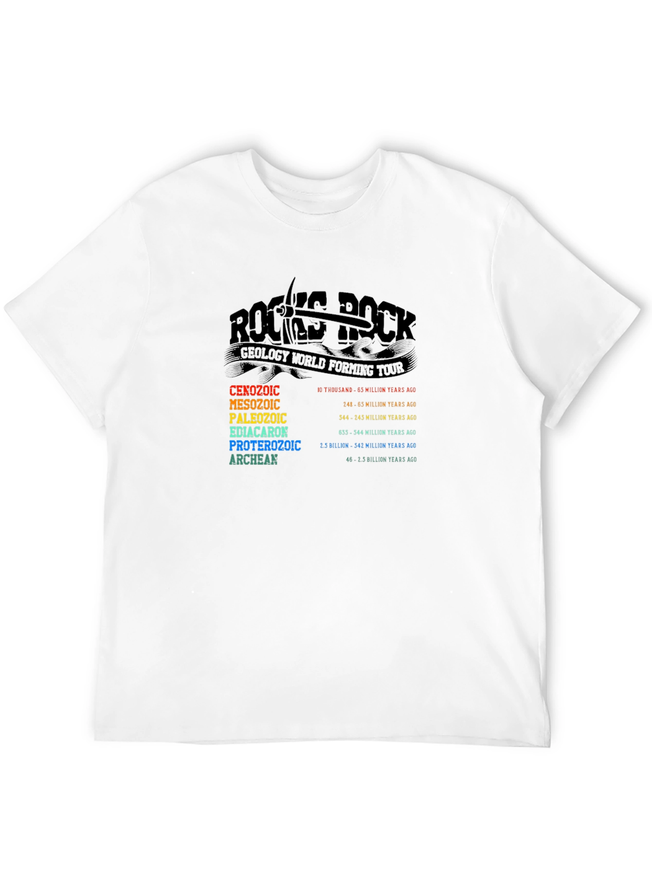 Black Geology World Forming Tour Black T-Shirt view 12