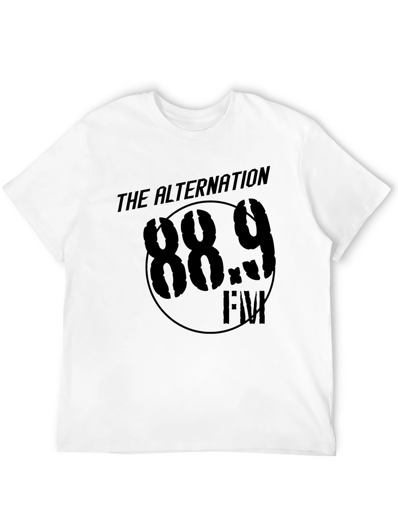 Black The Alternation 88.9 FM Black T-Shirt view 12