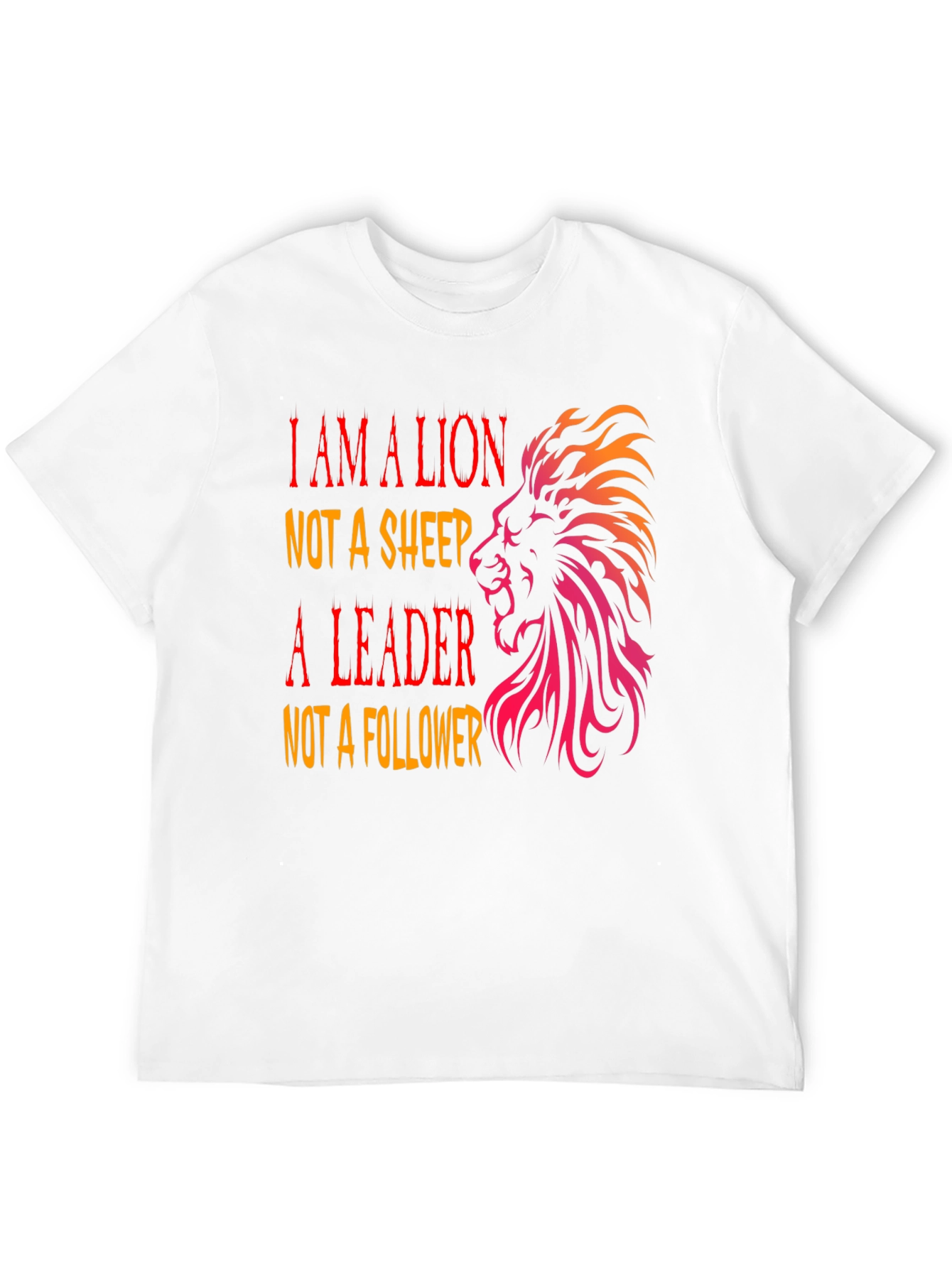 Black Lion Leader Graphic Tee - I AM A LION Black T-Shirt view 12