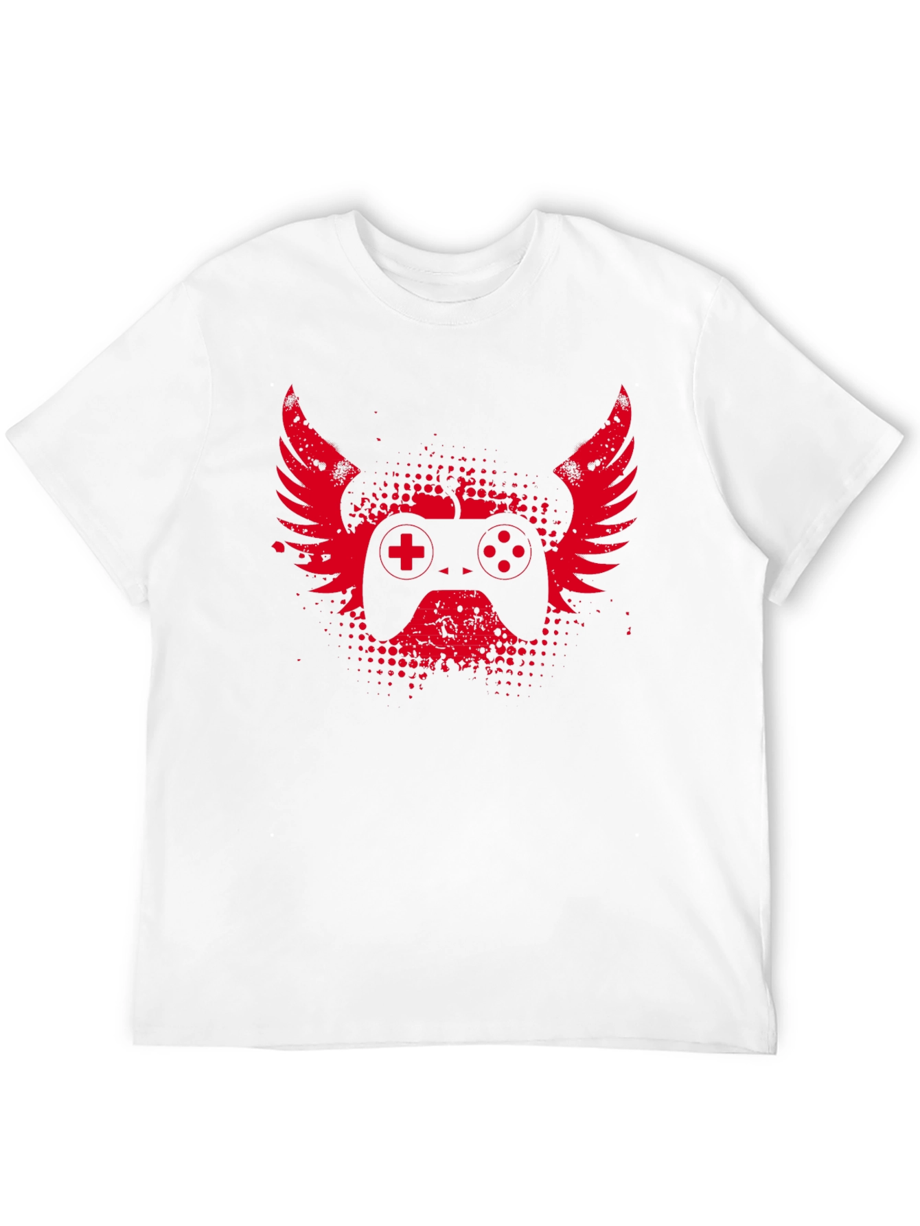 Black Gamer Wings T-Shirt - Black Gaming Tee view 12