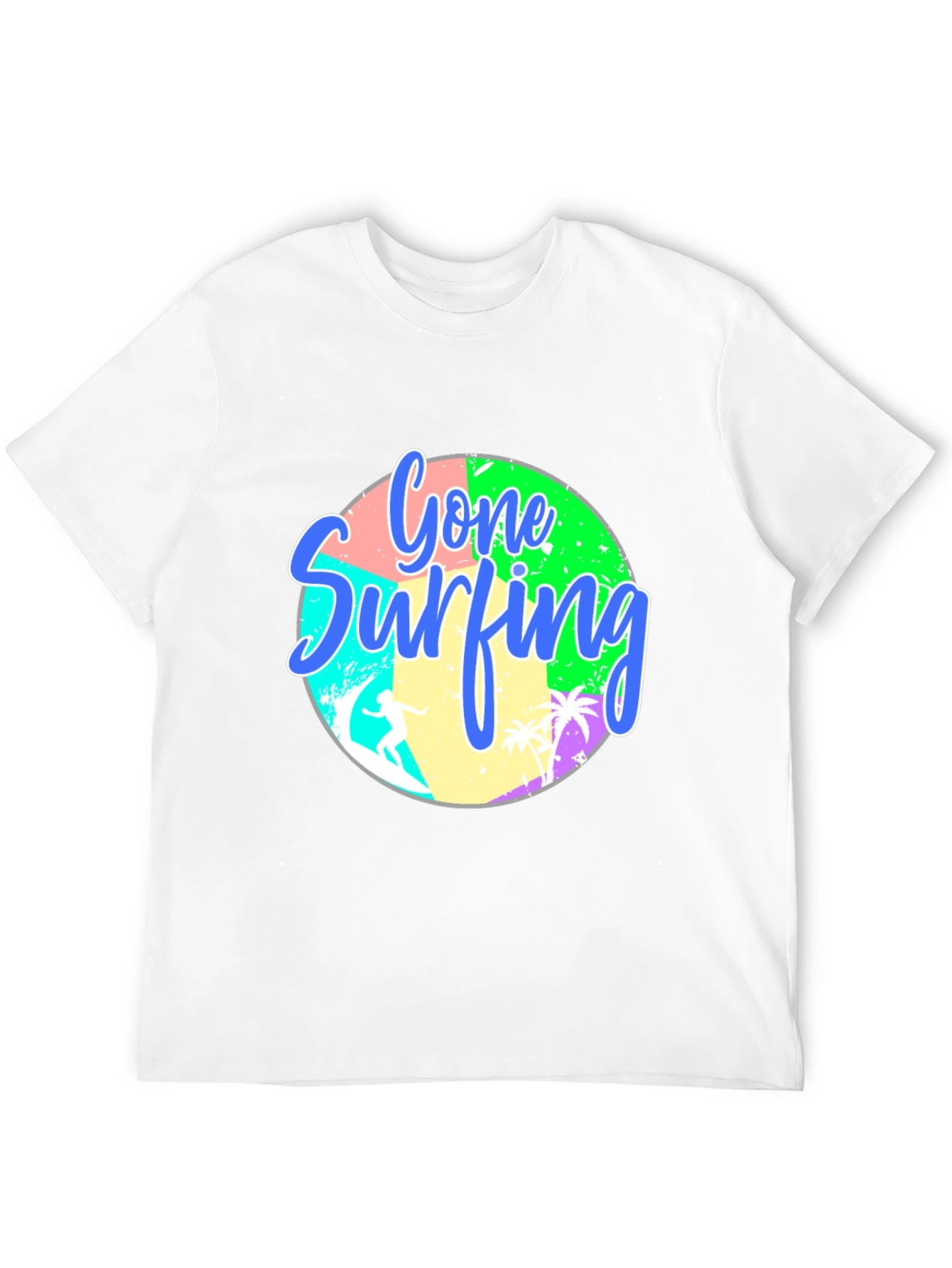 Black Gone Surfing T-Shirt view 12