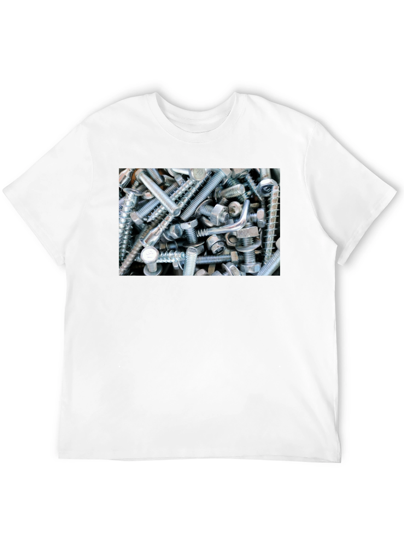 Black Bolts and Nuts Graphic Tee view 12